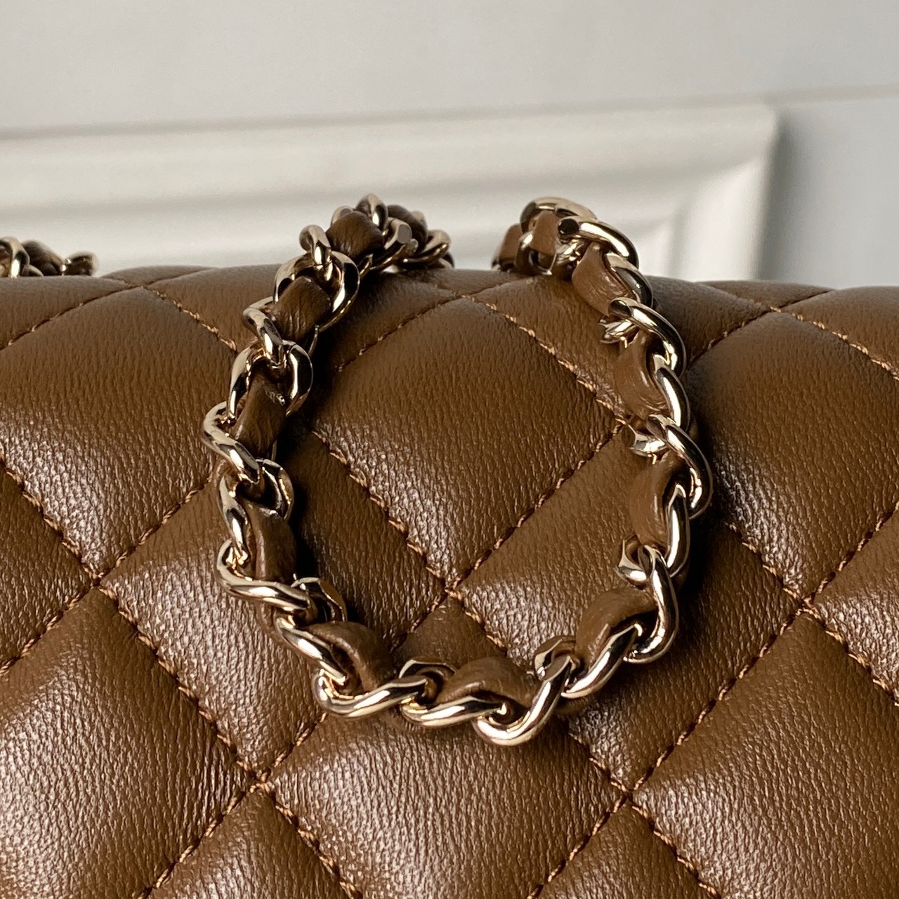 Chanel Style Leather Chain Bag style reference detail image 5 from source 770404