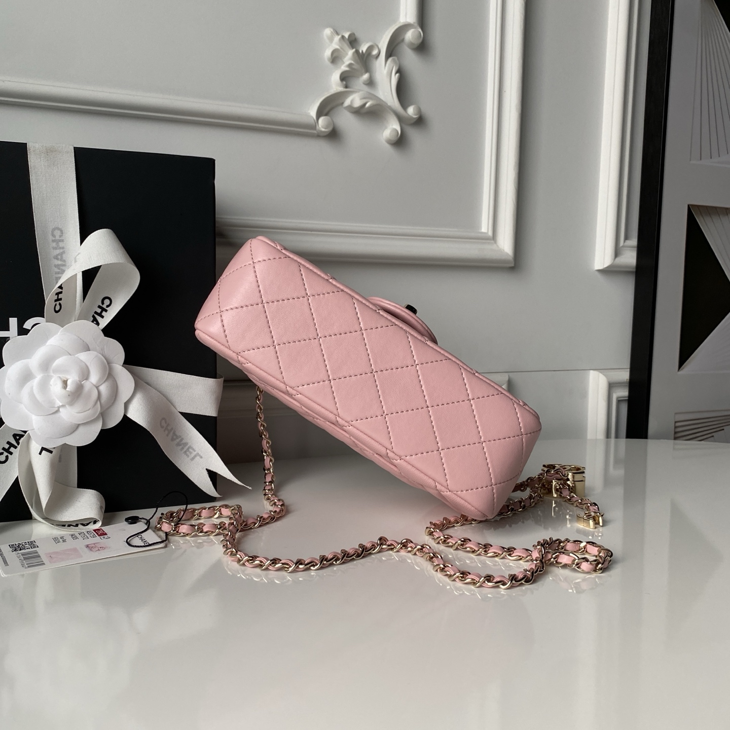 Chanel Style Leather Chain Bag style reference detail image 7 from source 776479