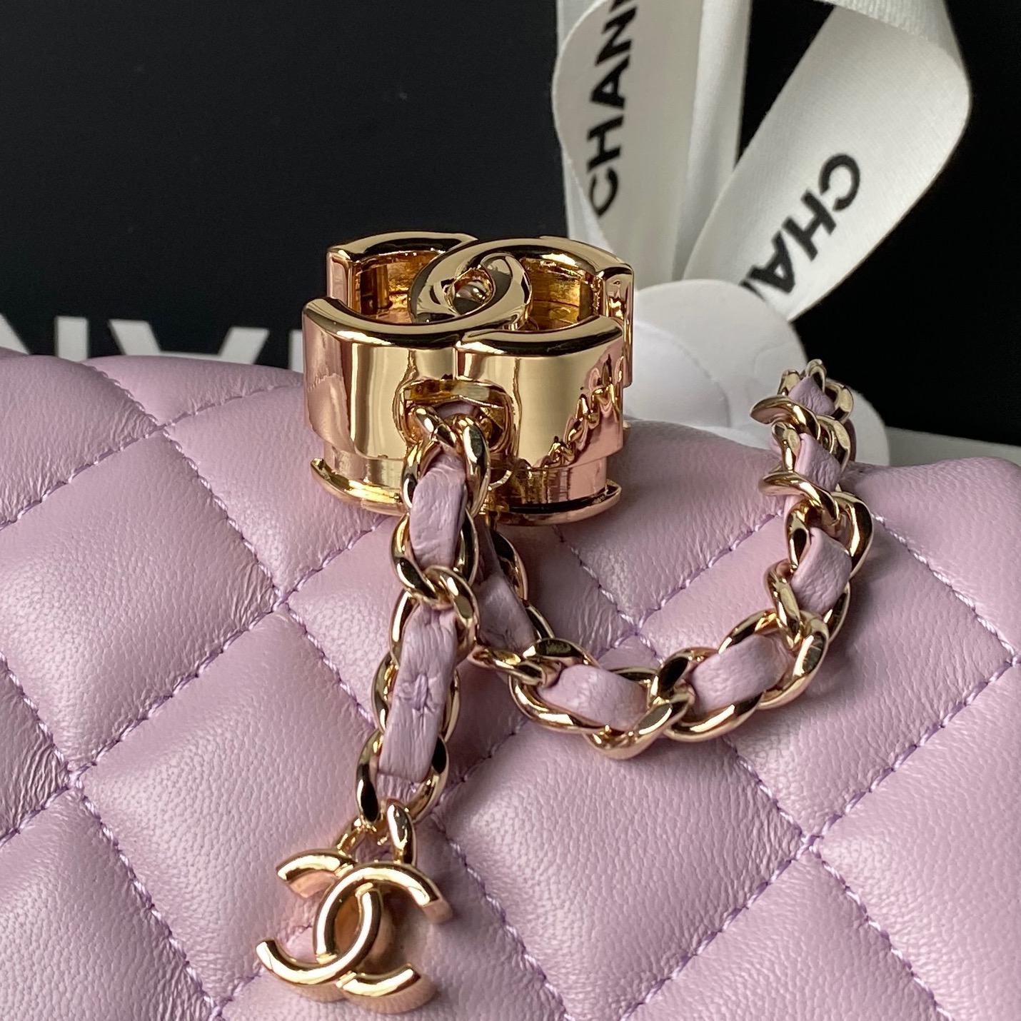 Chanel Style Leather Chain Bag style reference detail image 4 from source 776485