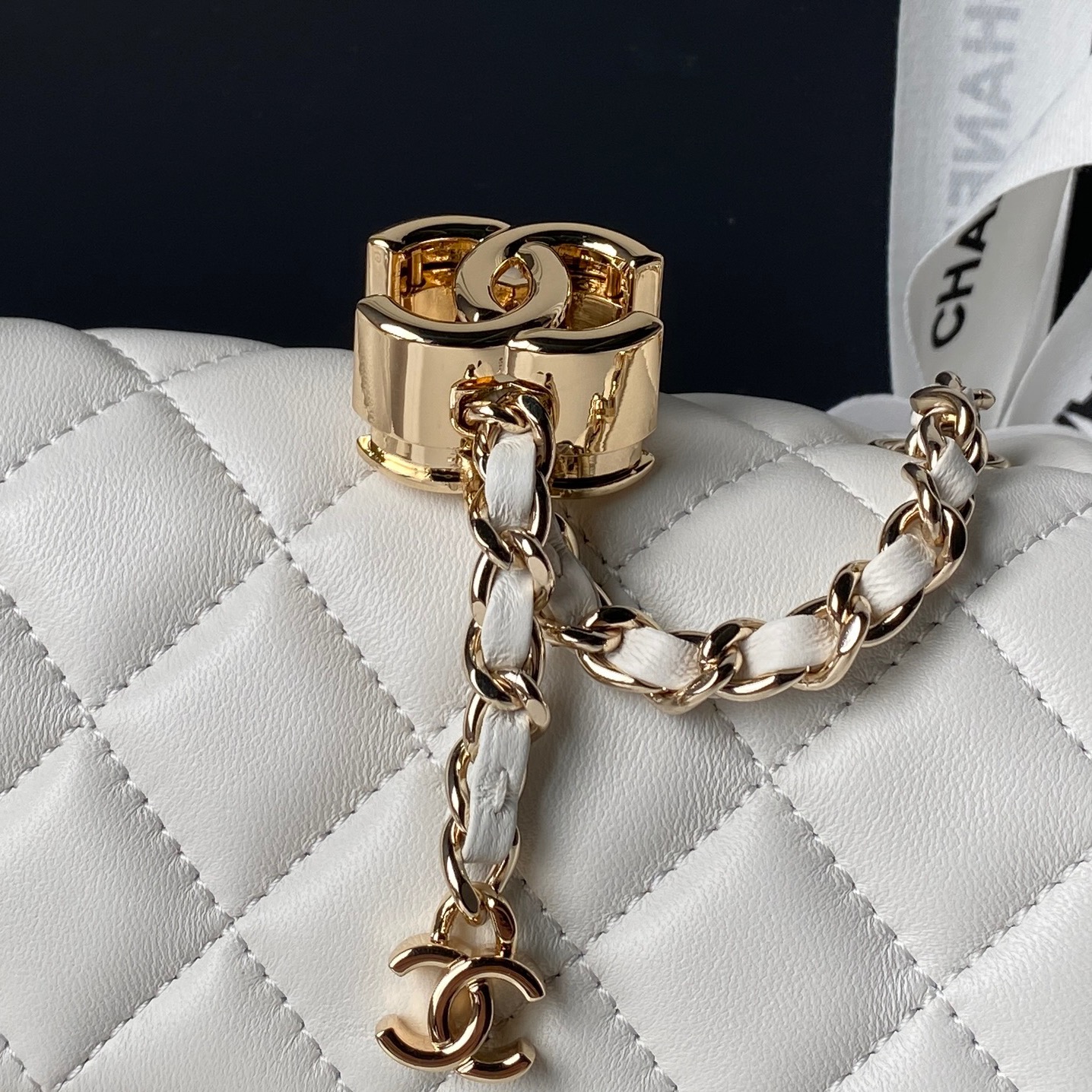 Chanel Style Leather Chain Bag style reference detail image 4 from source 776481
