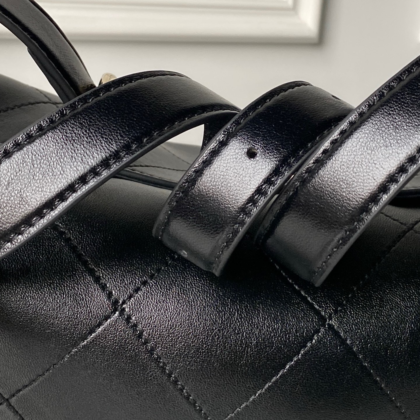 Chanel Style Black Leather Hobo Bag style reference detail image 5 from source 776556