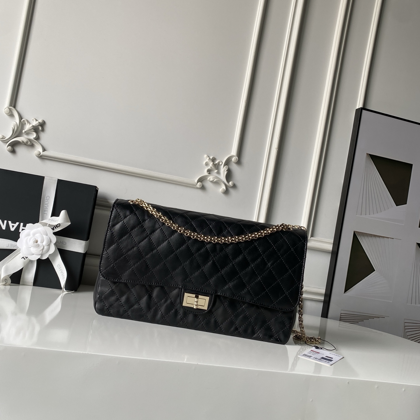 Chanel Black Quilted Chain Flap Bag