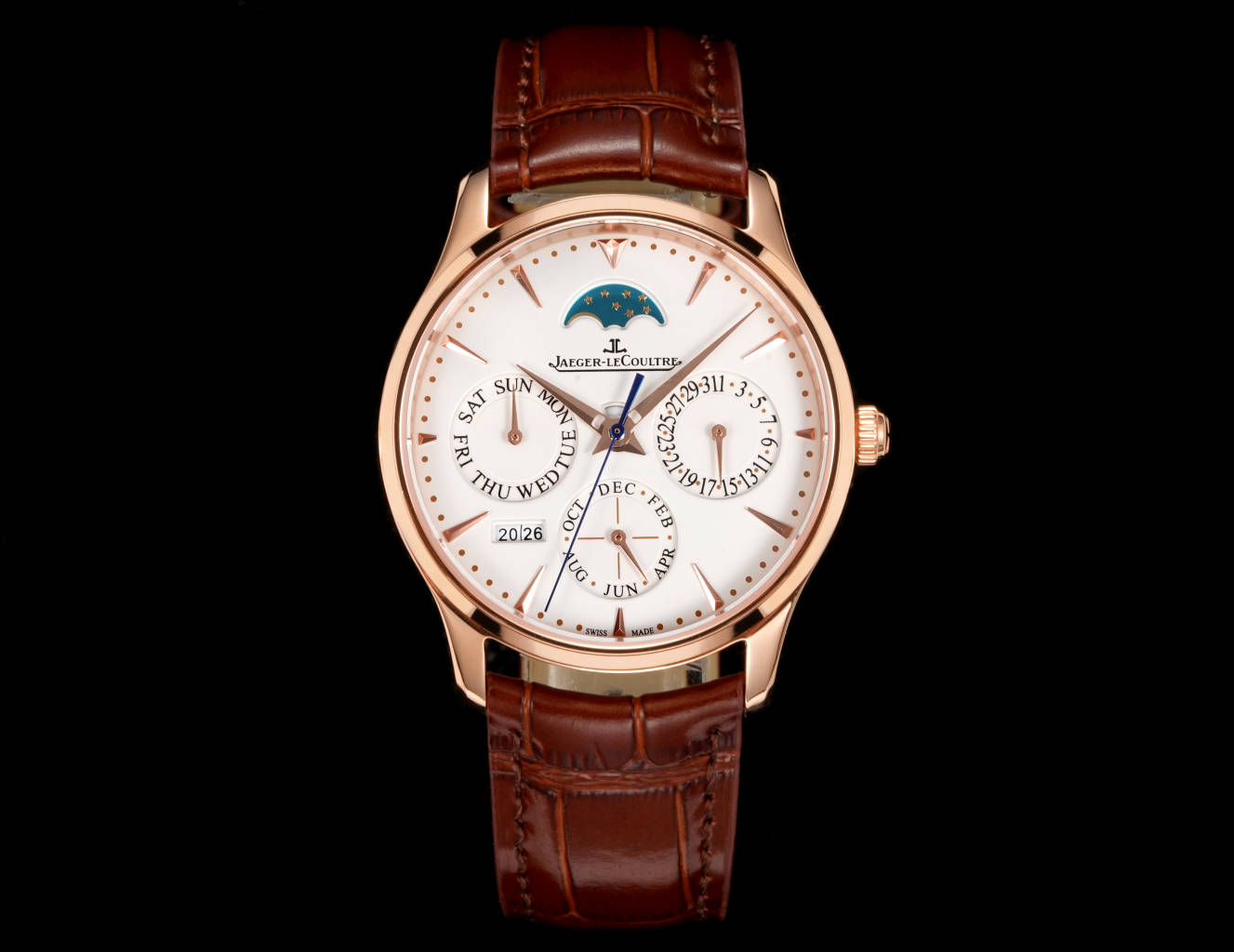Innovative Watch with White and Gold Elements, Advanced Calendar and Alarm Features - 图片 2