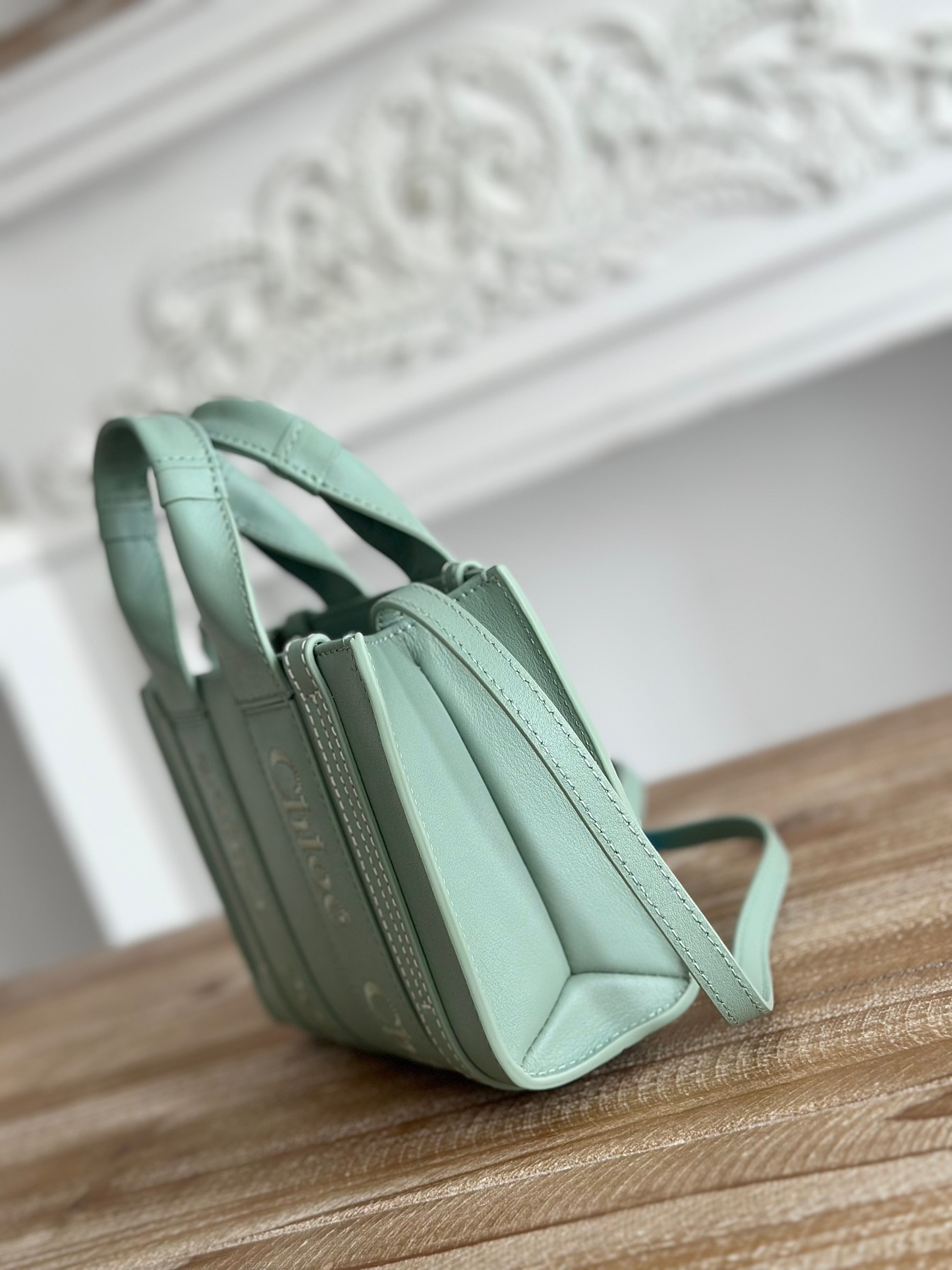 Chloé minimint green-all cow leather