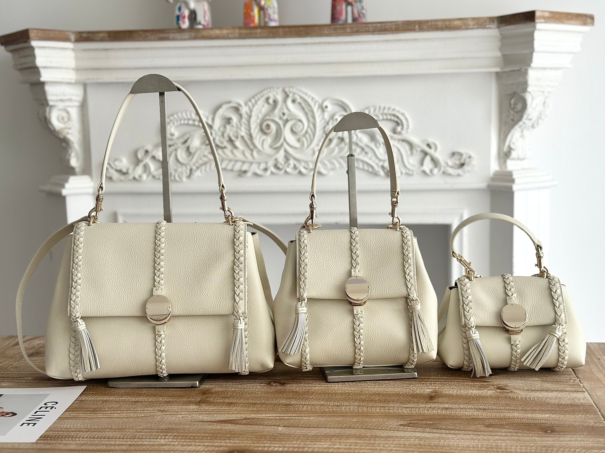 Chloé Large, medium and small textured leather