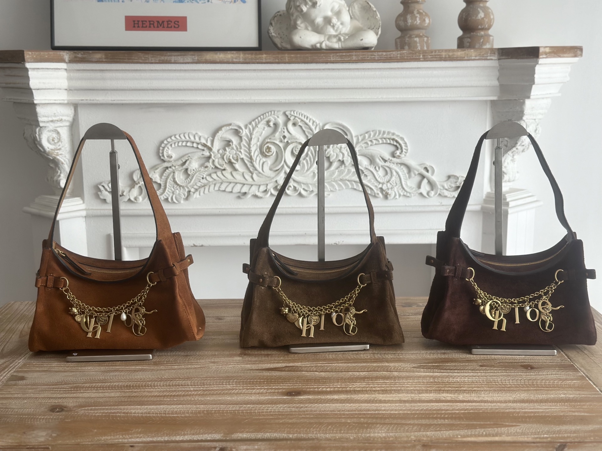 Chloé 325 328 suede three-color ready stock