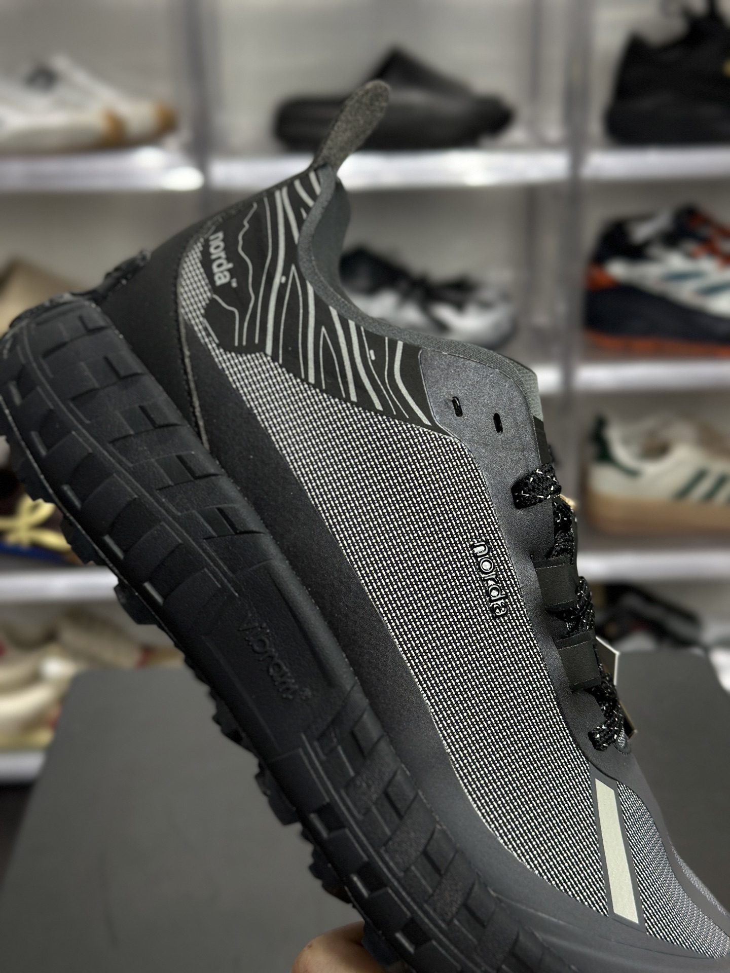 norda 001 G+ SPIKES W BLK 冰雪防滑越野跑鞋-High Quatity Cheap Brand wholesale wholesaler seller Clothes Bags handbags Sneakers Top Fashion Clothing Shoes from China Factory Chinese suppliers best Quality Beautiful Price norda 001 G+ SPIKES W BLK 冰雪防滑越野跑鞋
