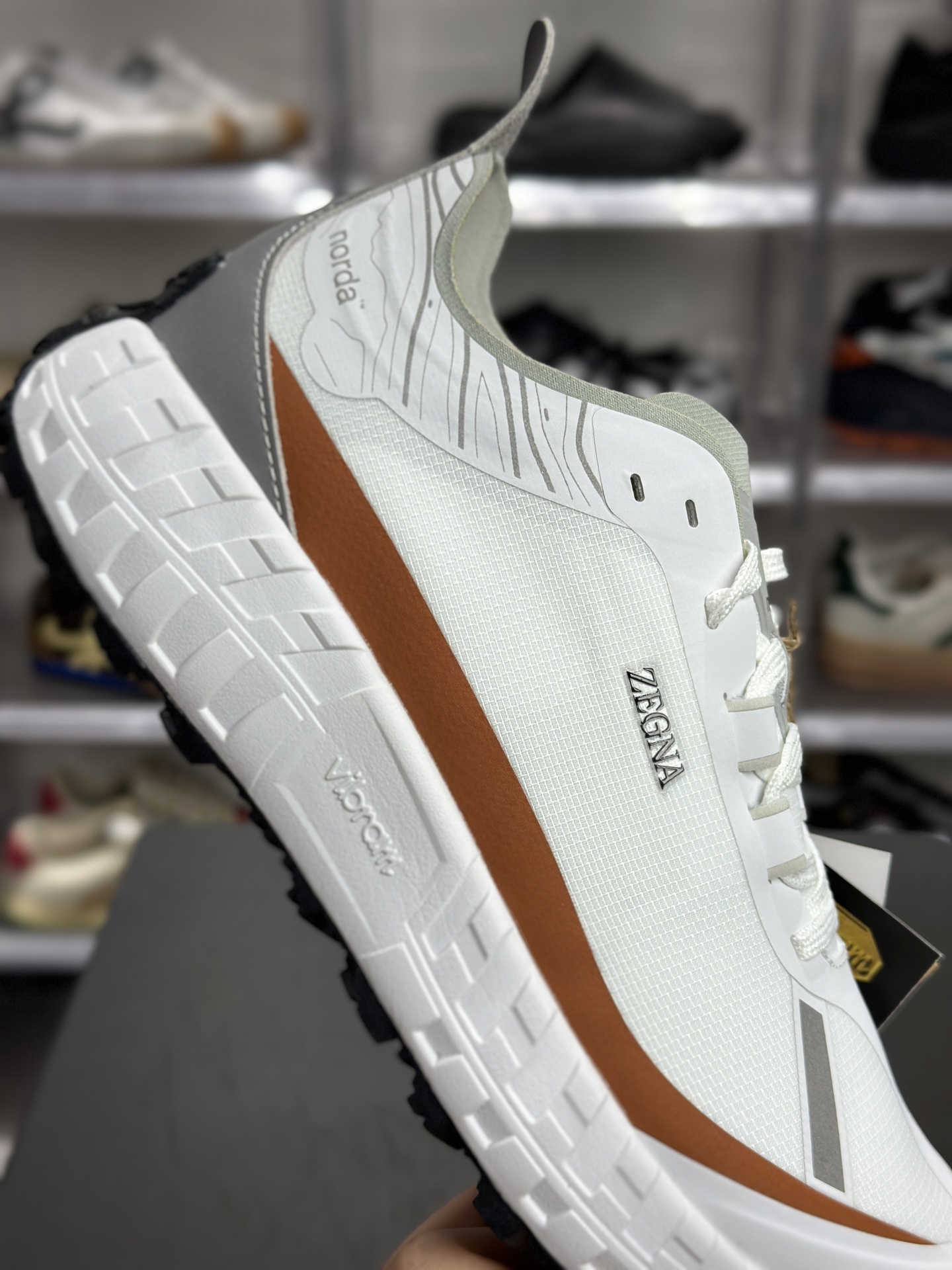 ZEGNA x norda 001 白棕科技面料户外运动鞋-High Quatity Cheap Brand wholesale wholesaler seller Clothes Bags handbags Sneakers Top Fashion Clothing Shoes from China Factory Chinese suppliers best Quality Beautiful Price ZEGNA x norda 001 白棕科技面料户外运动鞋