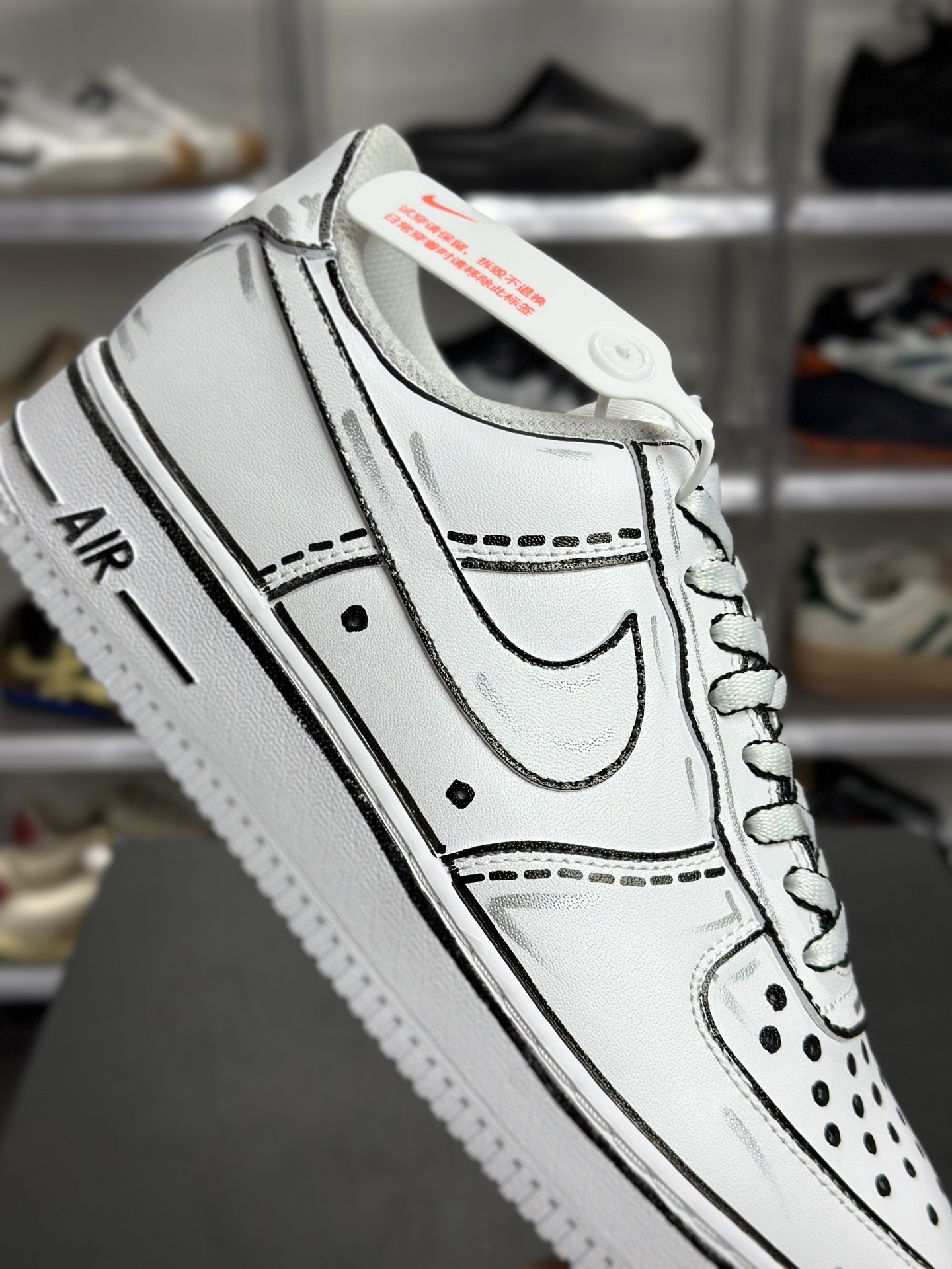 Nike Air Force 1 '07 “Sketch” 手绘线稿板鞋 CV2288-111-High Quatity Cheap Brand wholesale wholesaler seller Clothes Bags handbags Sneakers Top Fashion Clothing Shoes from China Factory Chinese suppliers best Quality Beautiful Price Nike Air Force 1 '07 “Sketch” 手绘线稿板鞋 CV2288-111