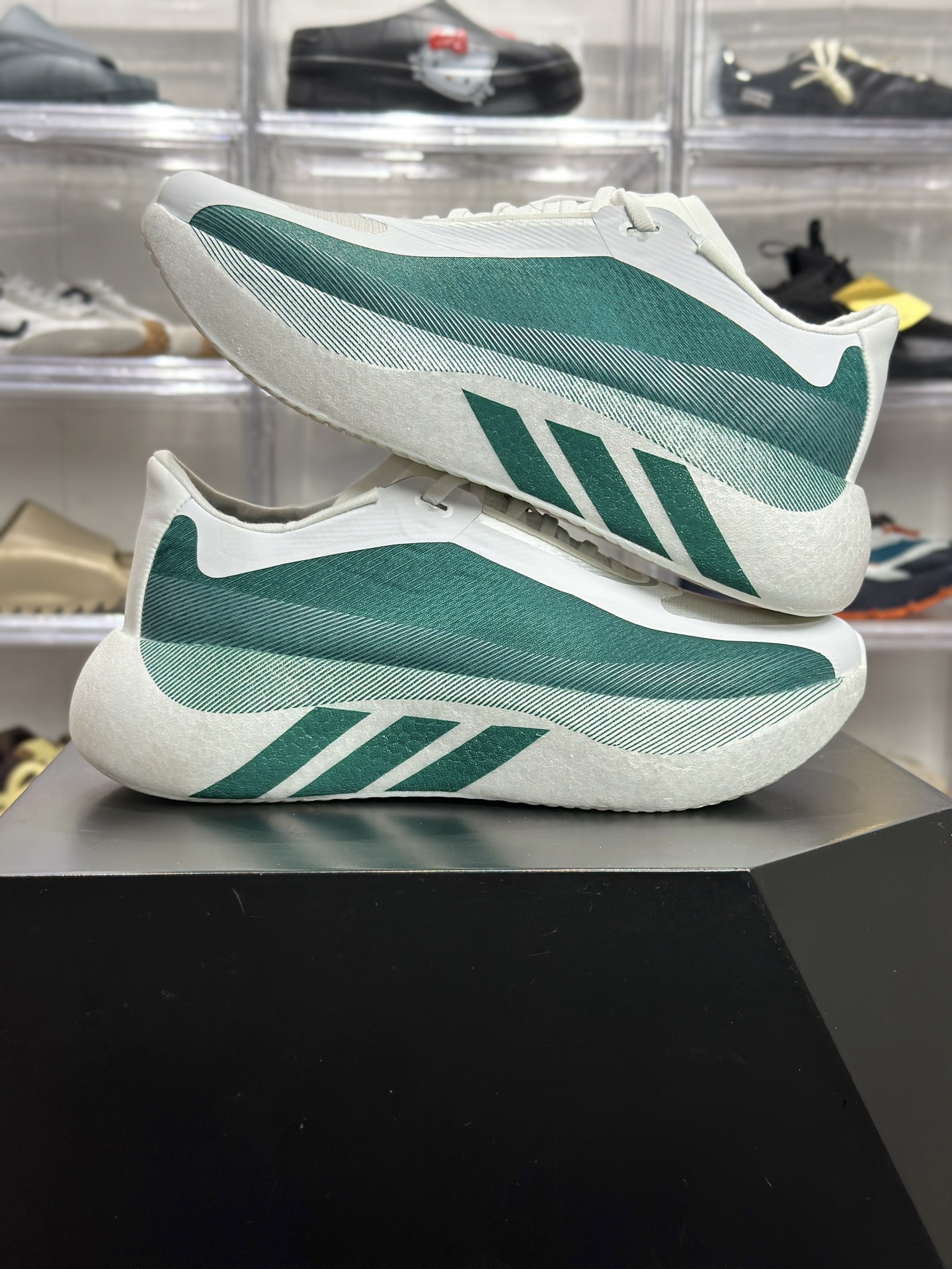 220 adidas Hyperboost Edge M 湖绿白专业跑鞋 HQ1912