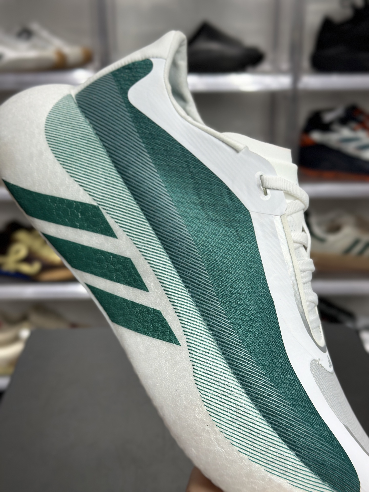 220 adidas Hyperboost Edge M 湖绿白专业跑鞋 HQ1912