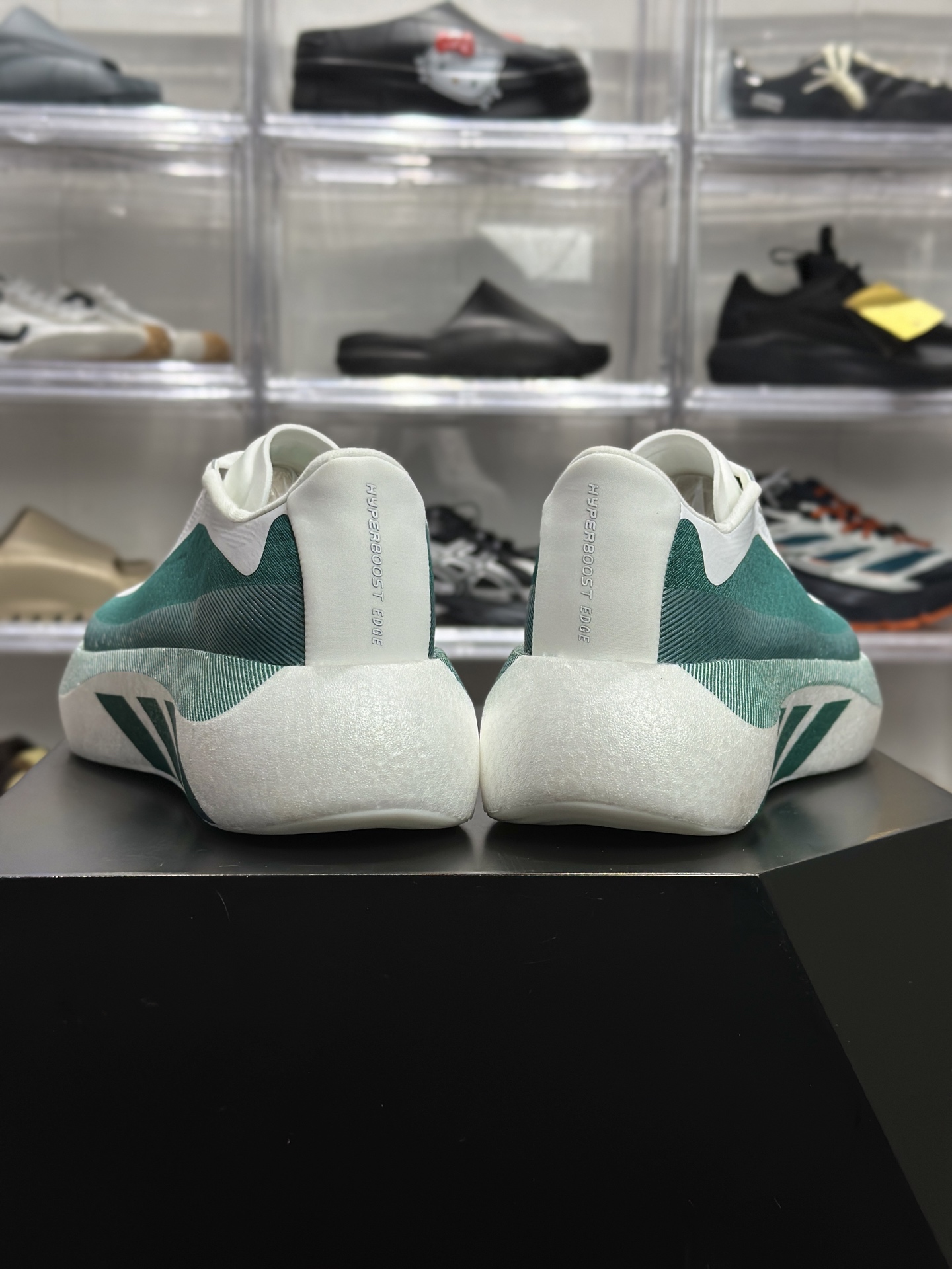 220 adidas Hyperboost Edge M 湖绿白专业跑鞋 HQ1912