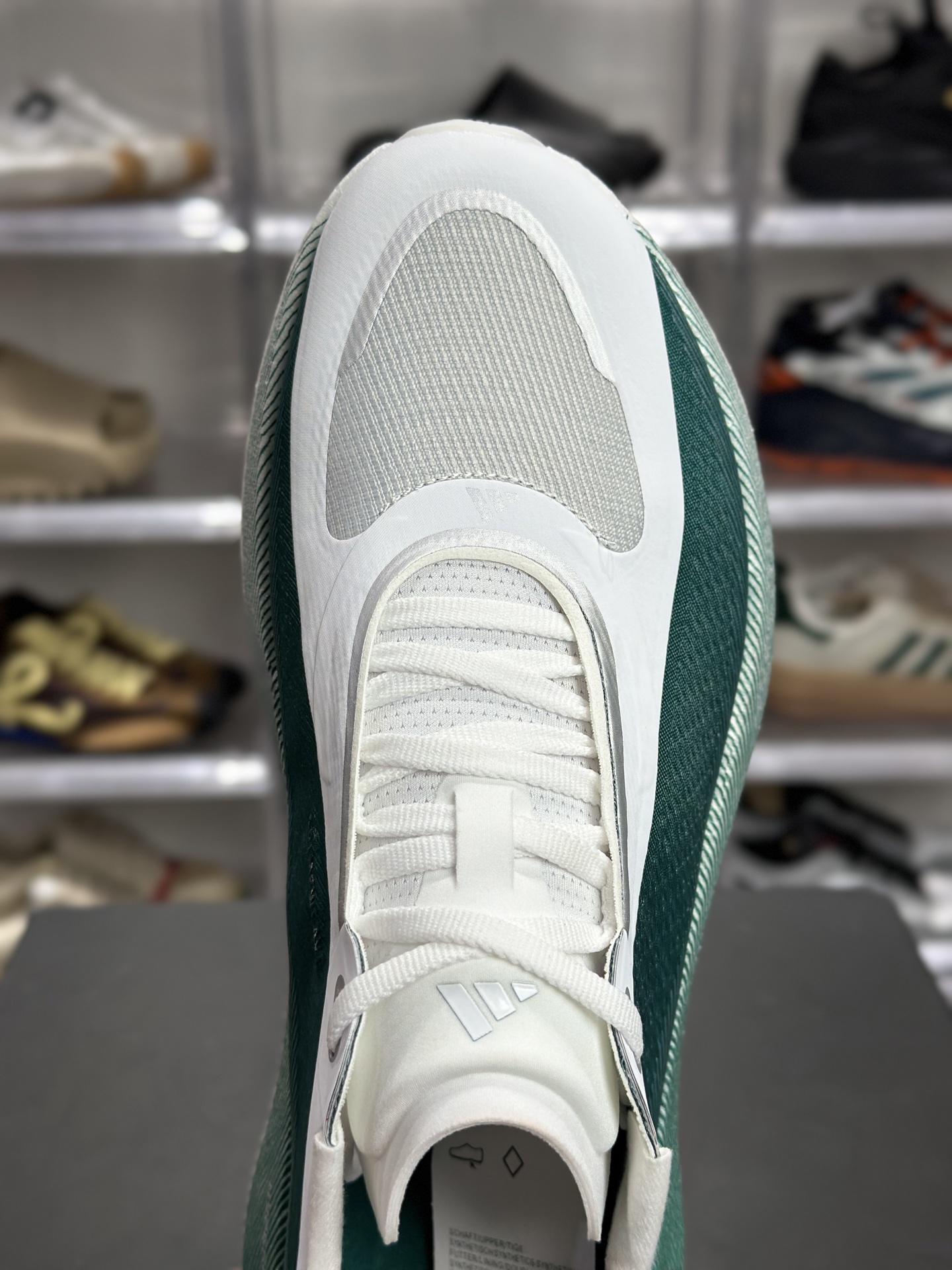 220 adidas Hyperboost Edge M 湖绿白专业跑鞋 HQ1912