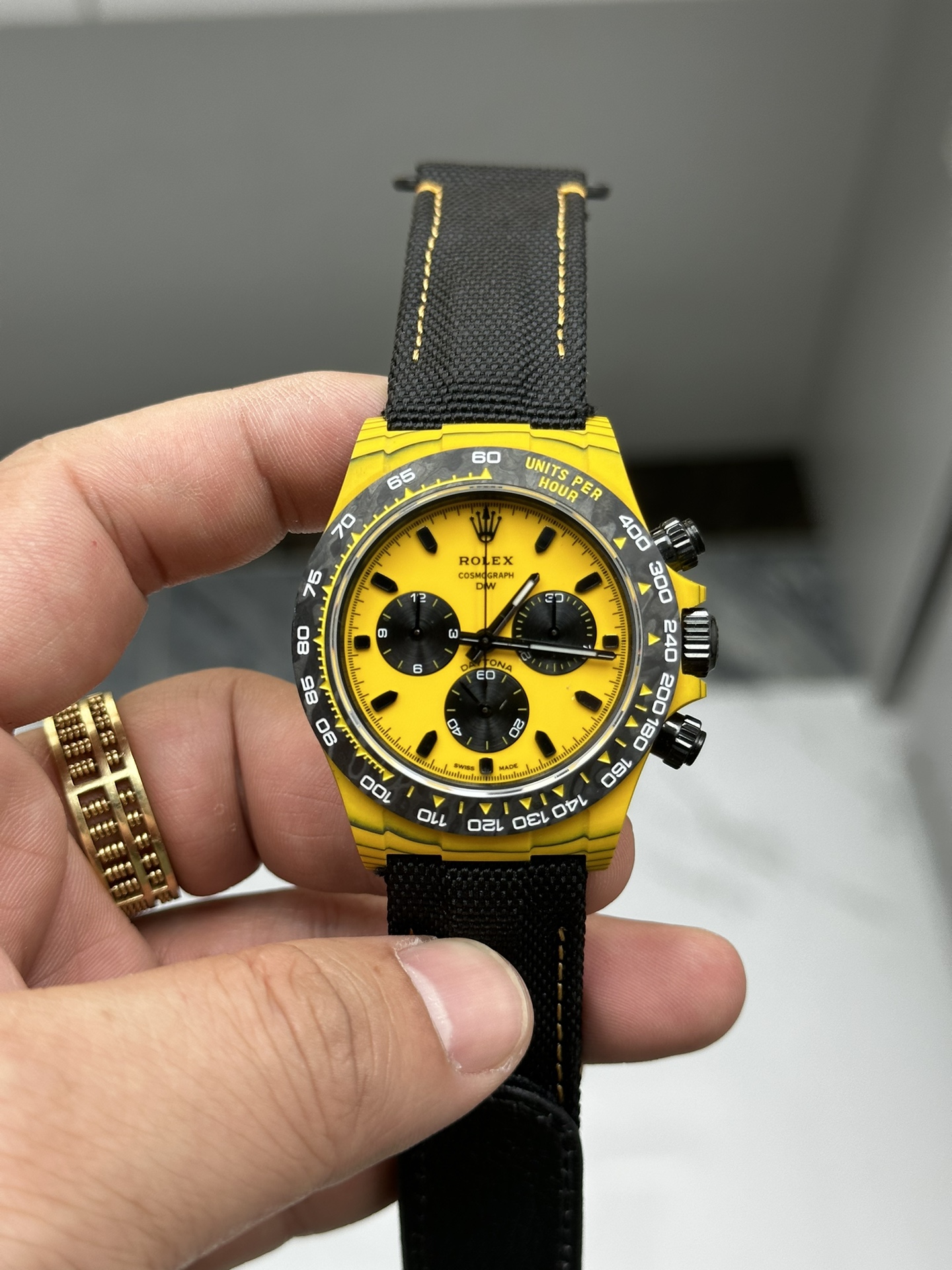 NO:145834,DIW Rolex Carbon Fiber Ditona Movement, Rolex19860909DIW 劳力士 碳纤维迪通拿机芯,,rolex,Watch