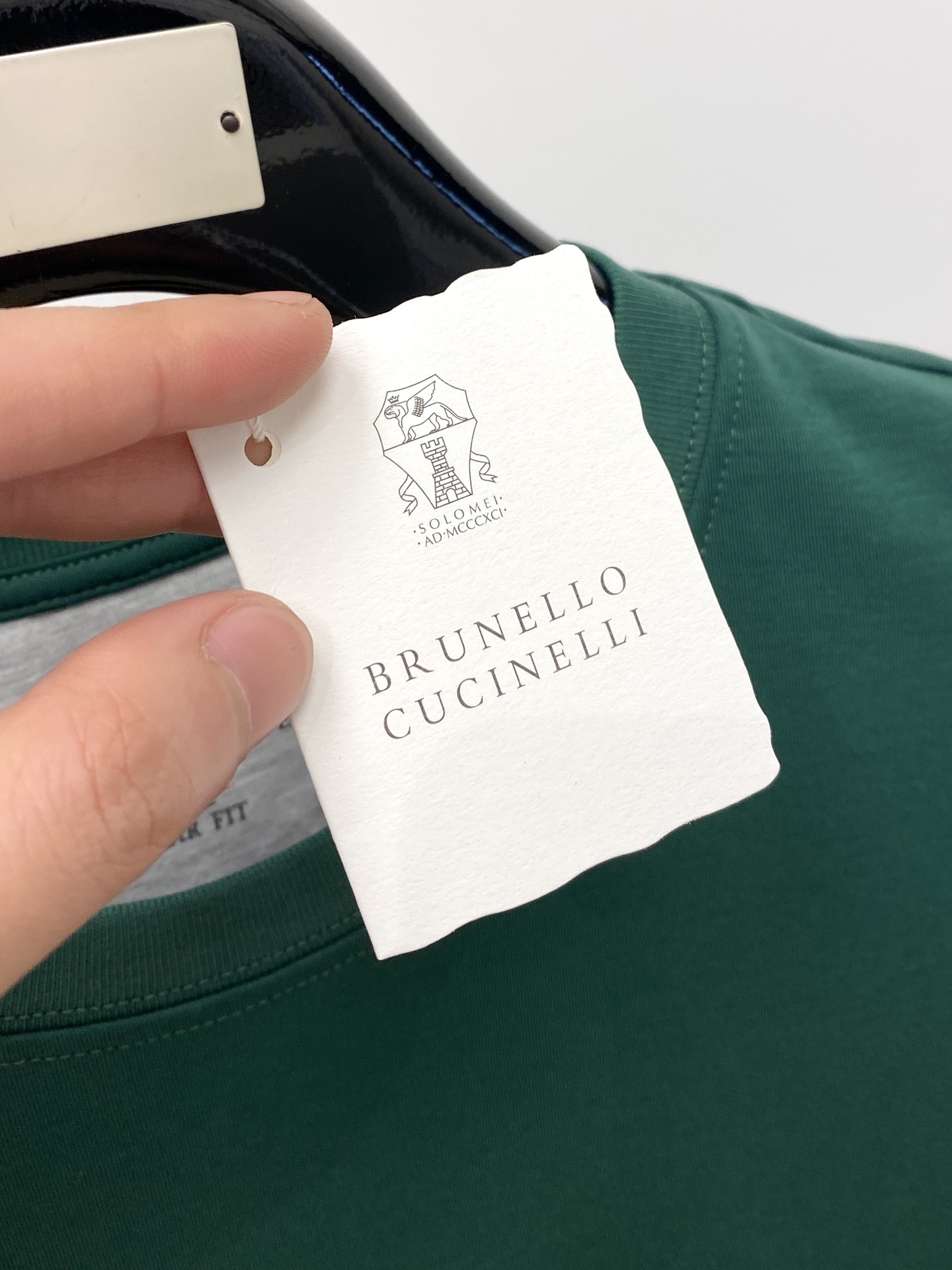 BrunelloCuc1nelli2024新品短袖T恤帅气时尚胸前顶级印花图案字母logo简约百搭款面料