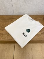 Dior Clothing T-Shirt Best Quality Fake
 Embroidery Cotton Fashion Short Sleeve