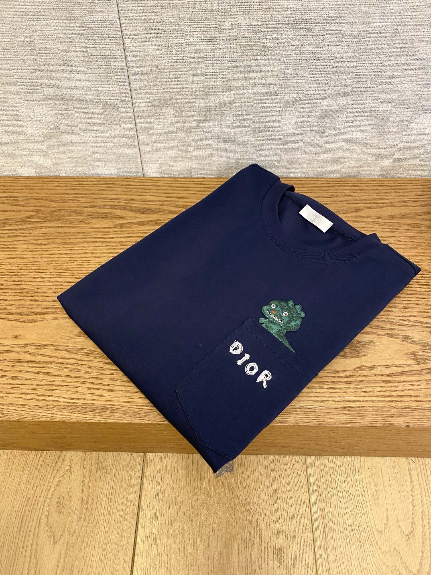 Dior Clothing T-Shirt Embroidery Cotton Fashion Short Sleeve
