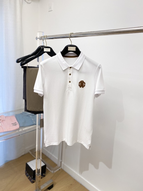 Roberto Cavalli Men's White Cotton Polo Shirt with Embroidered Logo 1 Roberto Cavalli Men's White Cotton Polo Shirt with Embroidered Logo
