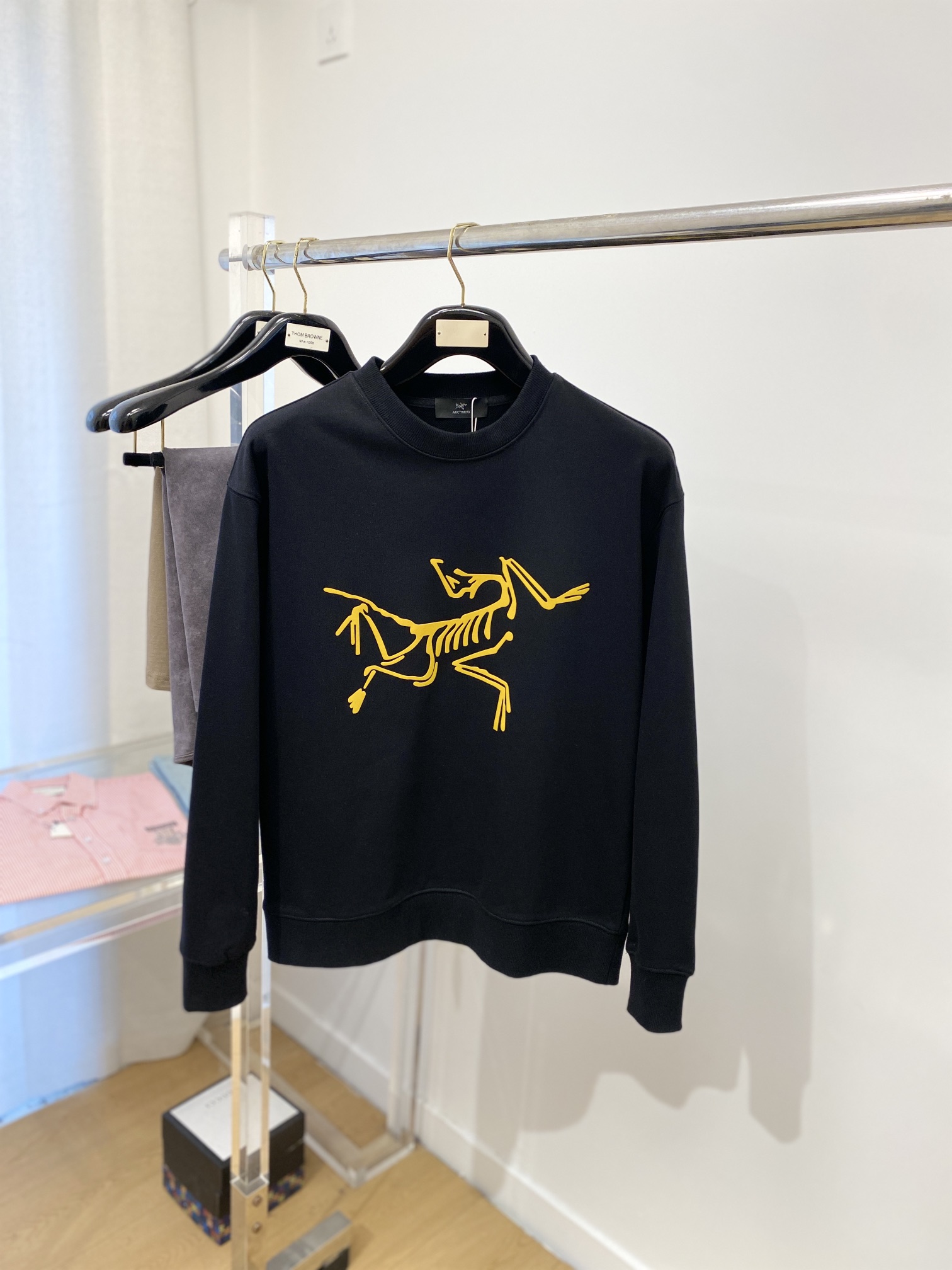
始祖鸟、新品卫衣，帅气时尚，胸前顶级印花图案logo，简约百搭款。面料棉 不仅挺括，保持潮流的廓形，又