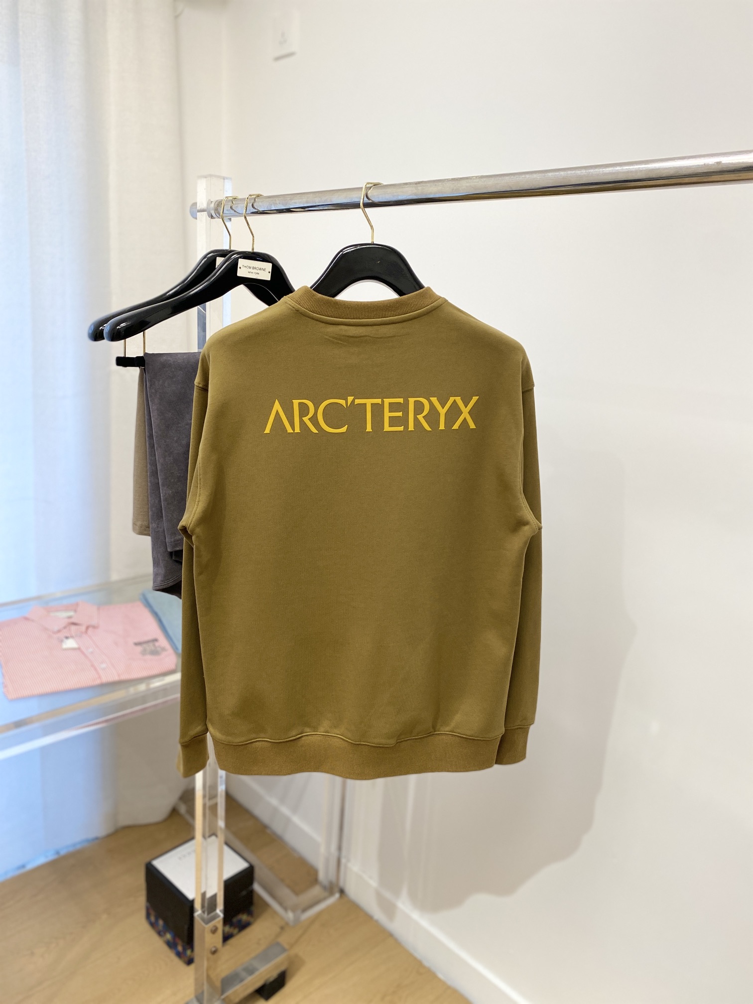 
始祖鸟、新品卫衣，帅气时尚，胸前顶级印花图案logo，简约百搭款。面料棉 不仅挺括，保持潮流的廓形，又
