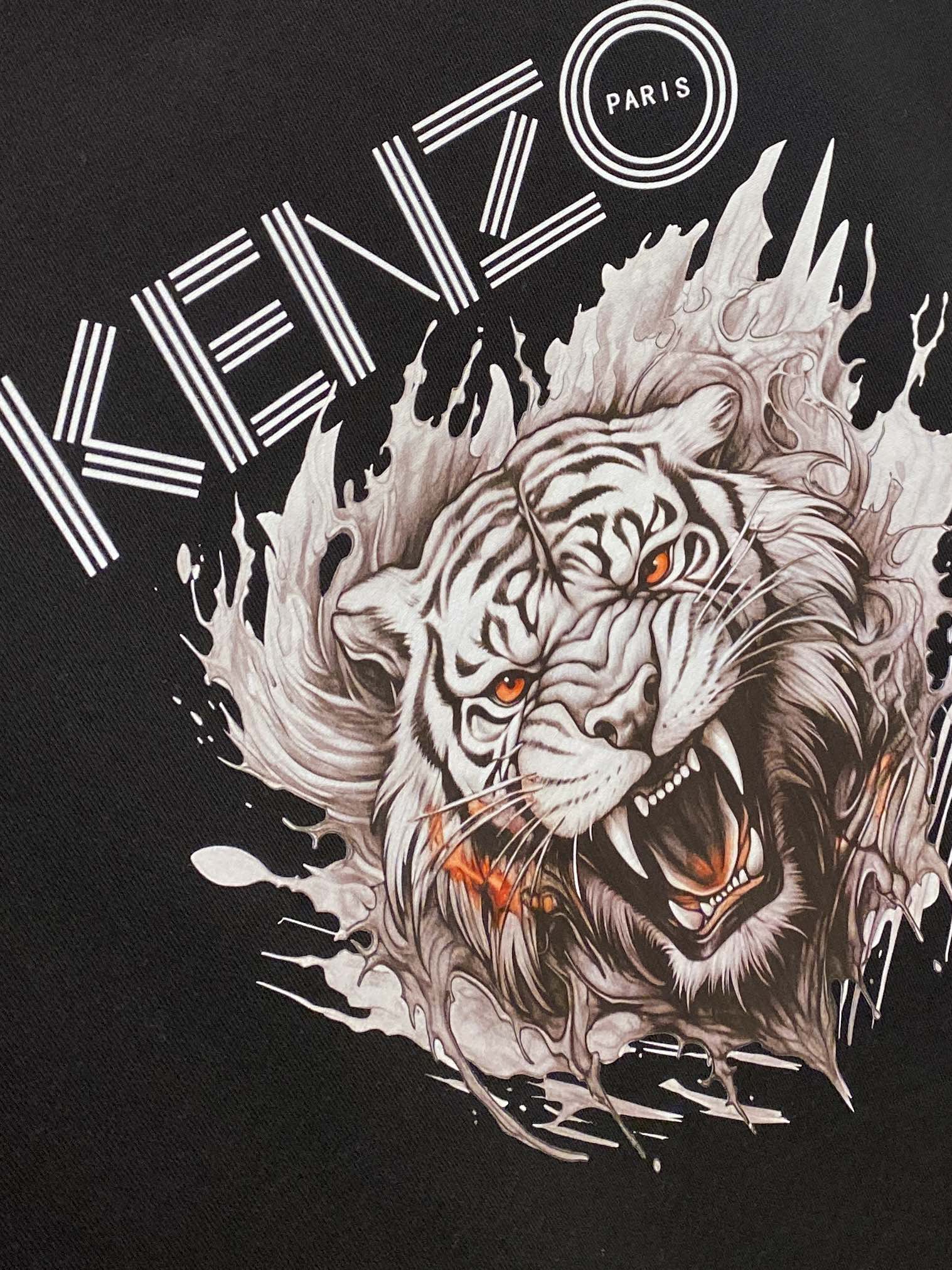  KENZO、新品卫衣，帅气时尚，胸前顶级印花图案字母logo，简约百搭款。面料棉 不仅挺括，保持潮流的