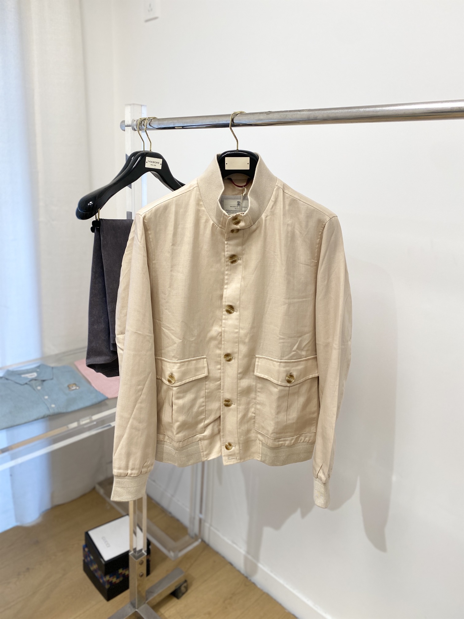 NO:120037,Brunello Cuc1nelli, 2025 new jacket jacket, fashionable and handsome, simple and versatile style, original auxiliary materials logo, customized original fabric, not only crisp, maintains the trendy silhouette, and is comfortable to wear, the yarn weaving is more delicate, S-XXL, brunello cucinelli, jackets & coats, jackets & coats, alexander wang19860909Brunello Cuc1nelli、2025新品夹克外套,时尚帅气,简约百搭款,原版辅料logo,定制原版面料,不仅挺括,保持潮流的廓形,又穿着舒适,纱织更细腻,码数S-XXL,,brunello cucinelli,jackets & coats,jackets & coats,alexander wang,Men's clothing