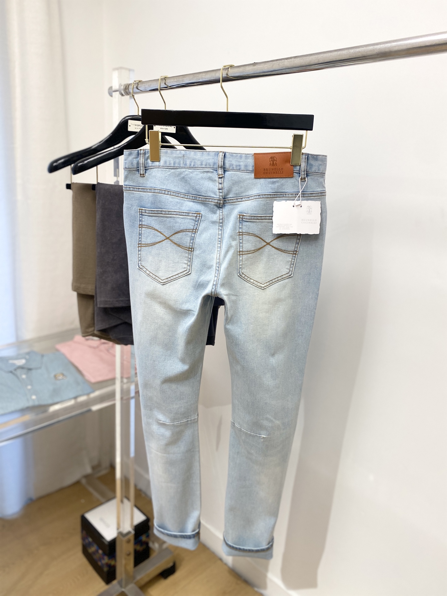 Brunello Cucinelli、2025最新品，专柜同步有售，原单狠货，水洗休闲牛仔裤，进口原版水
