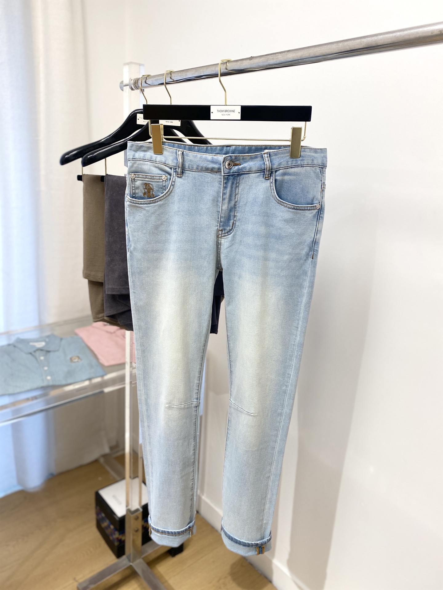 Brunello Cucinelli、2025最新品，专柜同步有售，原单狠货，水洗休闲牛仔裤，进口原版水