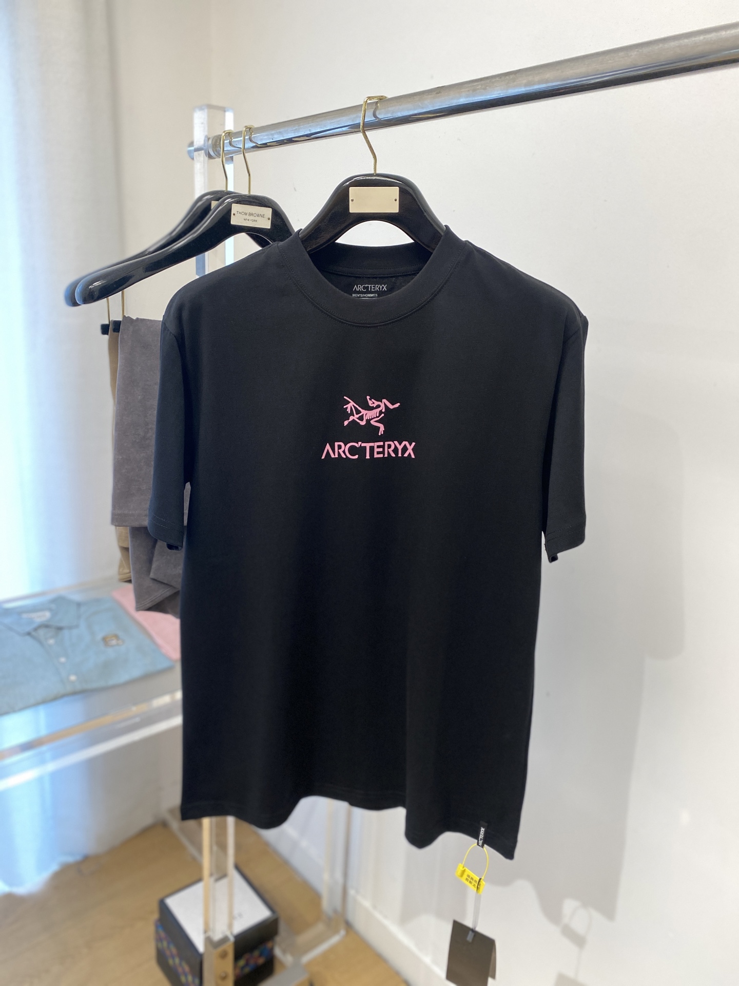 NO:414576,Archaeoptera Bird, 2025 new short-sleeved T-shirt, handsome and fashionable, top-grade printed pattern letter logo on the chest, simple and versatile style. Fabric cotton is not only crisp, maintains a fashionable silhouette, but also comfortable to wear, and the yarn is more delicate, S-XL, arc'teryx, T-shirt, tees, t-shirt, alexander wang19860909始祖鸟、2025新品短袖T恤,帅气时尚,胸口顶级印花图案字母logo,简约百搭款.面料棉 不仅挺括,保持潮流的廓形,又穿着舒适,纱织更细腻,码数S-XL,arc'teryx,T-shirt,tees，t-shirt,alexander wang,Men's clothing