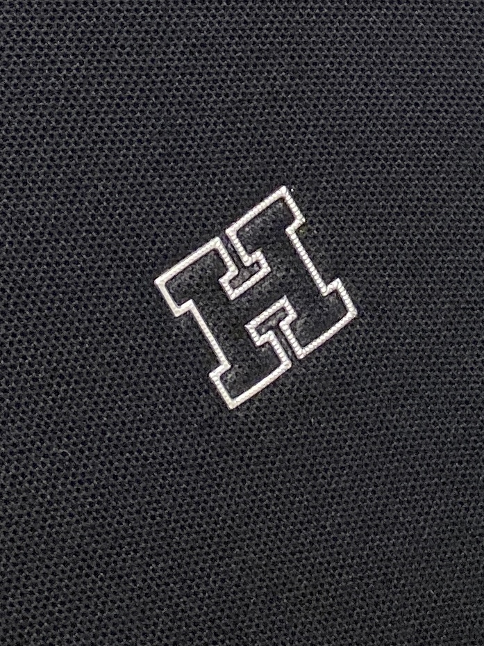 Hermes Men's Black Short Sleeve Polo Shirt with Embroidered Logo 7 i1750326983752 4491 0 5