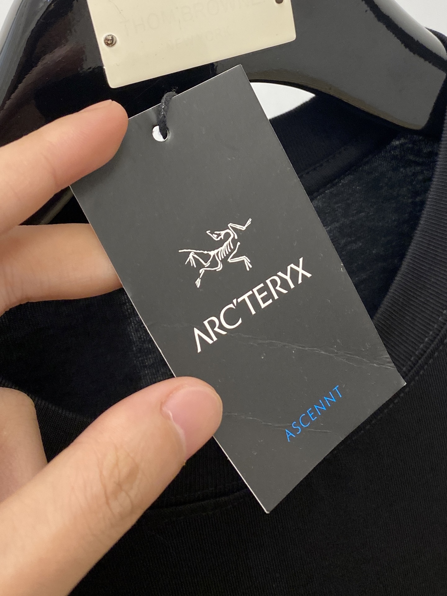 始祖鸟、2025最新款短袖T恤，帅气时尚，胸前精致刺绣图案字母logo，简约百搭款。面料棉 不仅挺括，保