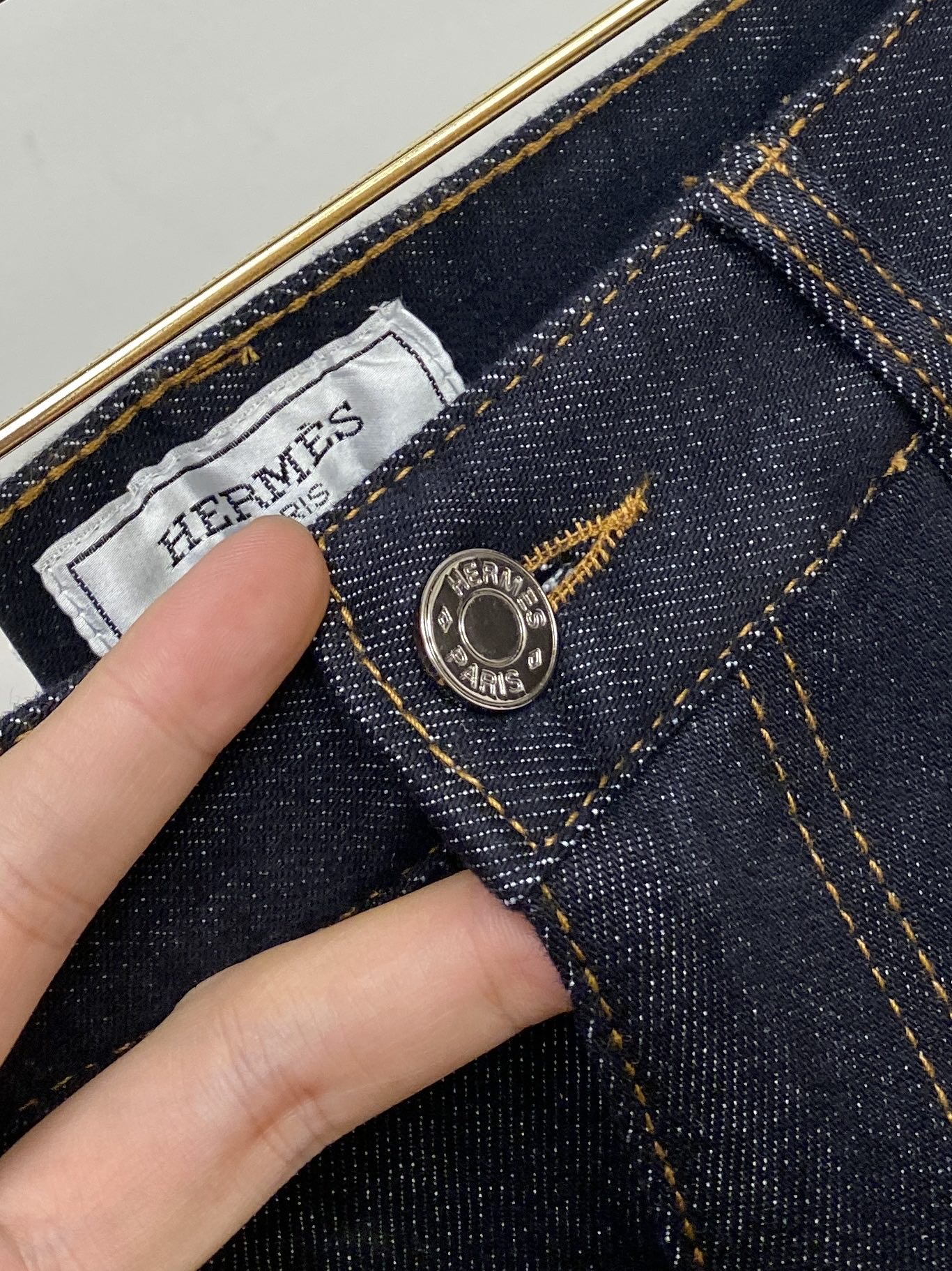 Emass 2025 Latest Products: Premium Water-Washed Jeans with Original Hardware Decorations - 图片 6