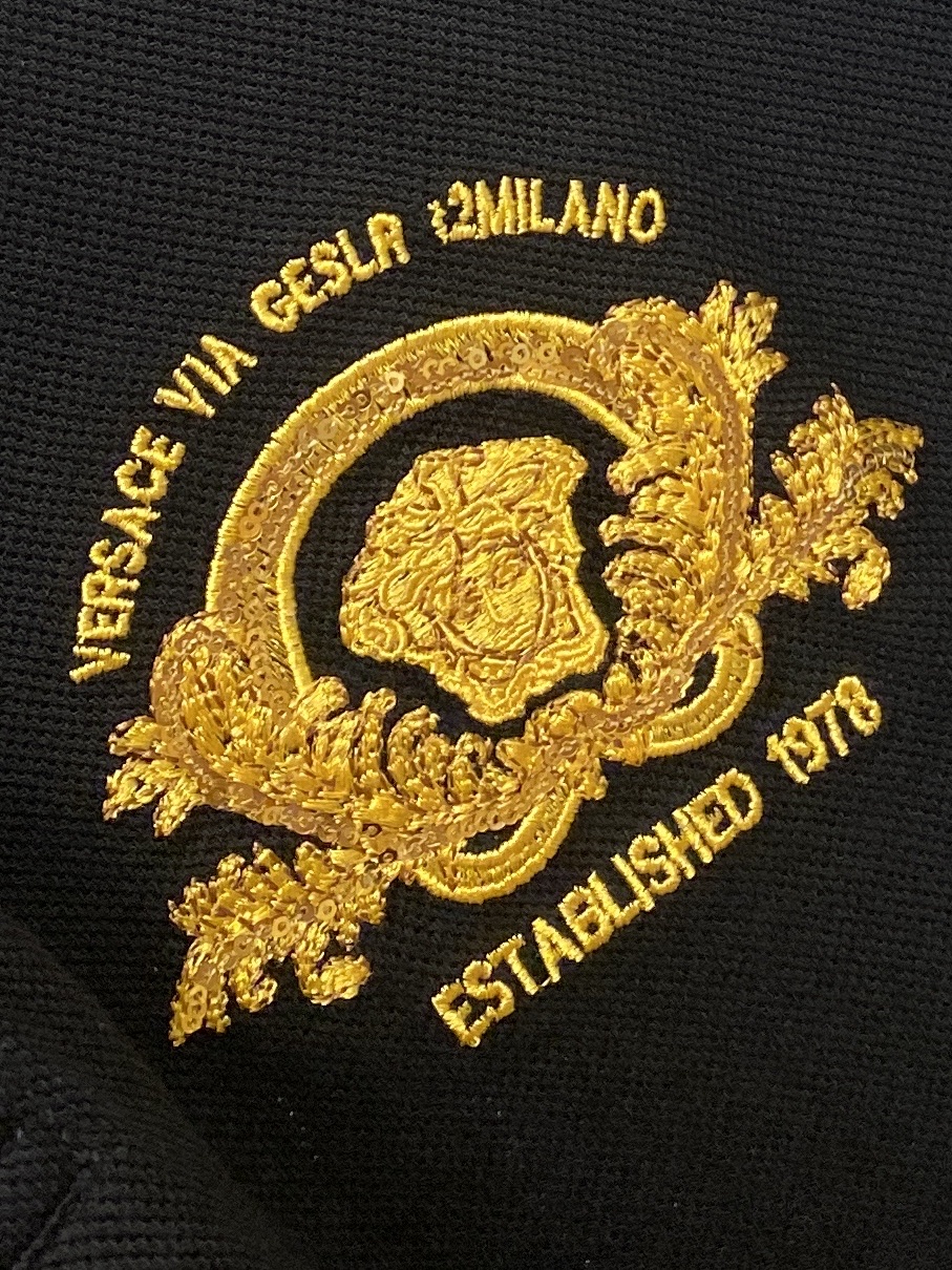 范思哲、2025最新款短袖T恤，帅气时尚，胸前精致刺绣图案字母logo，简约百搭款。面料棉 不仅挺括，保