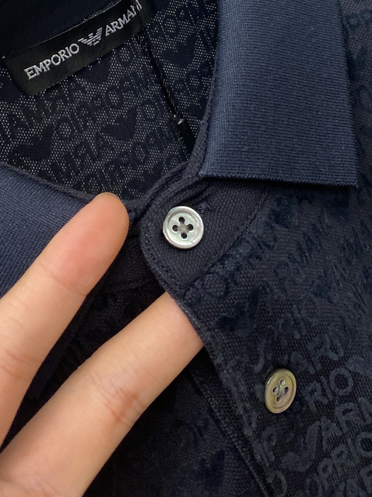 阿玛尼、2025最新款短袖T恤，帅气时尚，顶级数码定位定织图案字母logo，简约百搭款。面料棉 不仅挺括