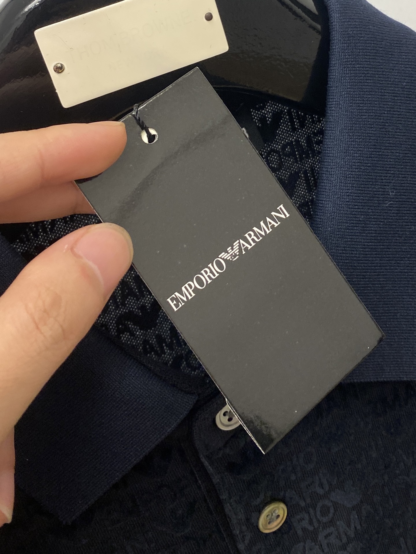 阿玛尼、2025最新款短袖T恤，帅气时尚，顶级数码定位定织图案字母logo，简约百搭款。面料棉 不仅挺括