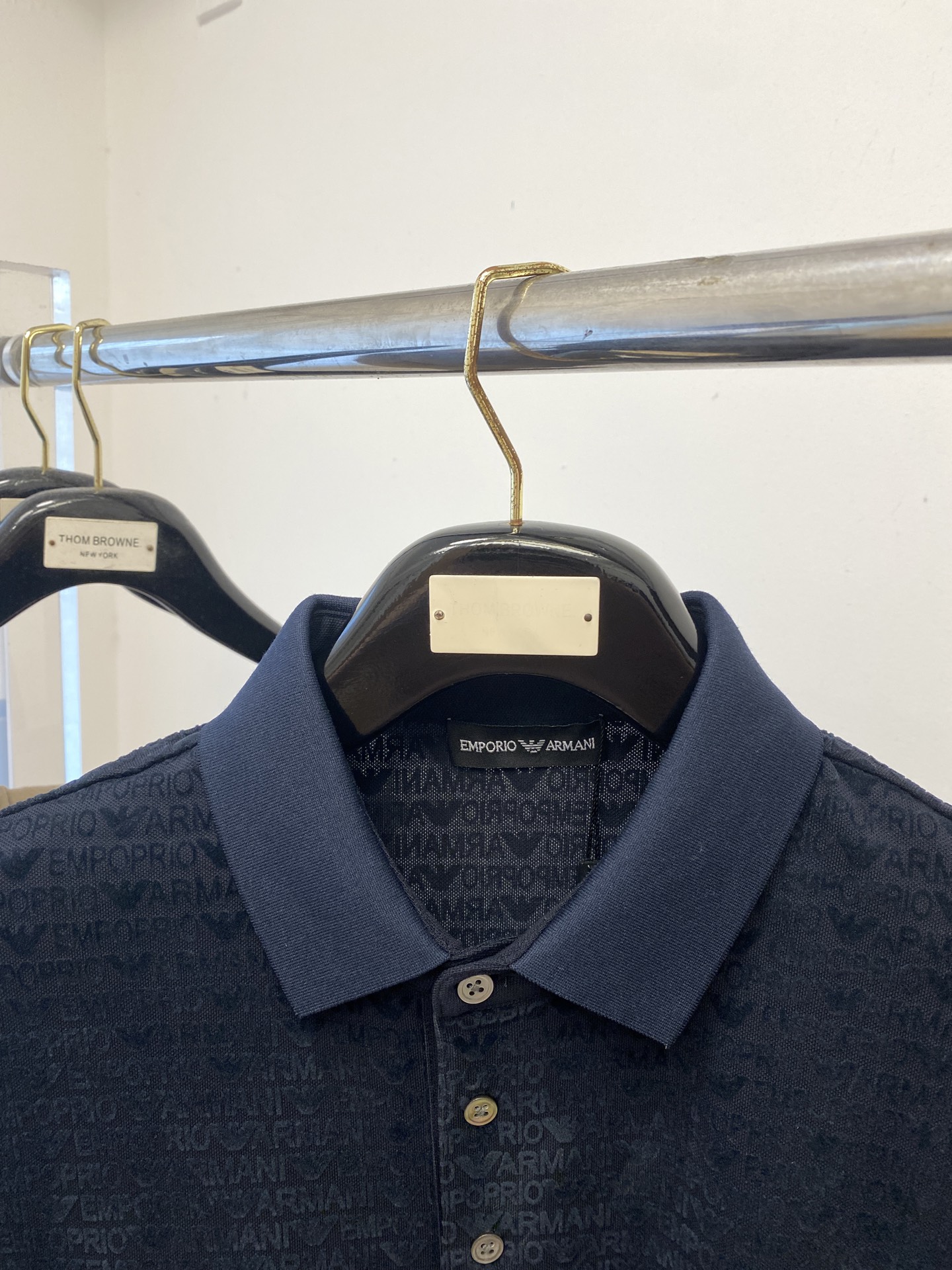 阿玛尼、2025最新款短袖T恤，帅气时尚，顶级数码定位定织图案字母logo，简约百搭款。面料棉 不仅挺括