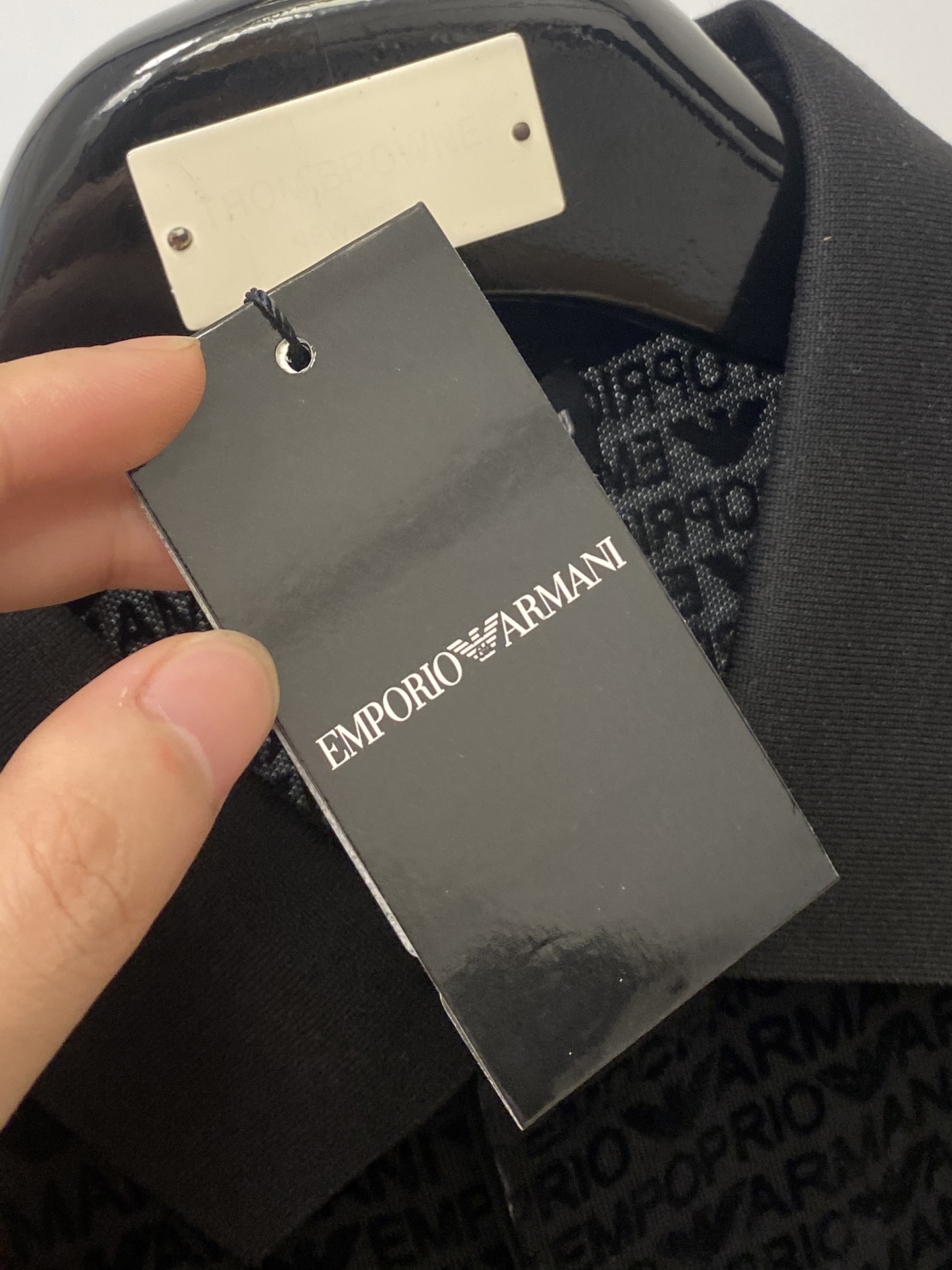 阿玛尼、2025最新款短袖T恤，帅气时尚，顶级数码定位定织图案字母logo，简约百搭款。面料棉 不仅挺括