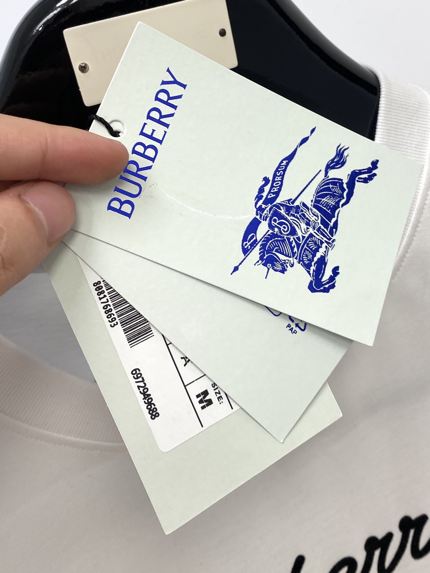 巴宝莉、2025最新款短袖T恤，帅气时尚，胸口精致刺绣字母logo，简约百搭款。面料棉 不仅挺括，保持潮