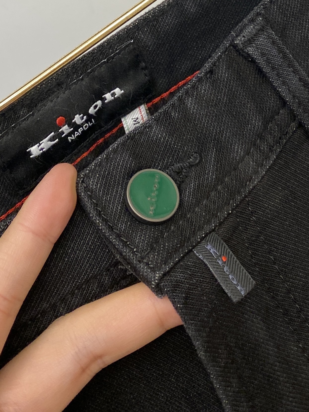 Kiton 2025 Latest Water-Washed Recreational Jeans with Original Hardware and Comfortable Fabric - 图片 6
