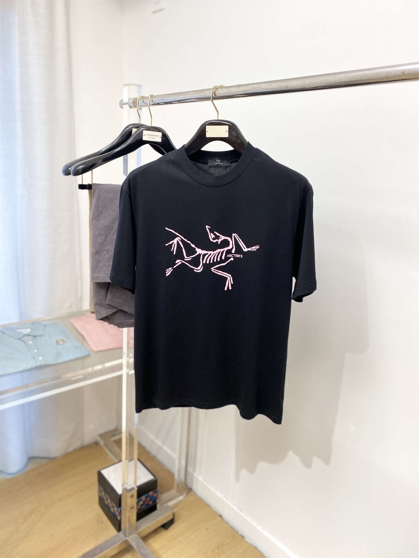 NO:467385,Archaeoptera Bird, 2025 new short-sleeved T-shirt, handsome and fashionable, top-grade printed pattern letter logo on the chest, simple and versatile style. Fabric cotton is not only crisp, maintains a fashionable silhouette, but also comfortable to wear, and the yarn is more delicate, the number of S-XXL, arc'teryx, T-shirt,tees, t-shirt,alexander wang19860909始祖鸟、2025新品短袖T恤,帅气时尚,胸前顶级印花图案字母logo,简约百搭款.面料棉 不仅挺括,保持潮流的廓形,又穿着舒适,纱织更细腻,码数S-XXL,arc'teryx,T-shirt,tees，t-shirt,alexander wang,Men's clothing