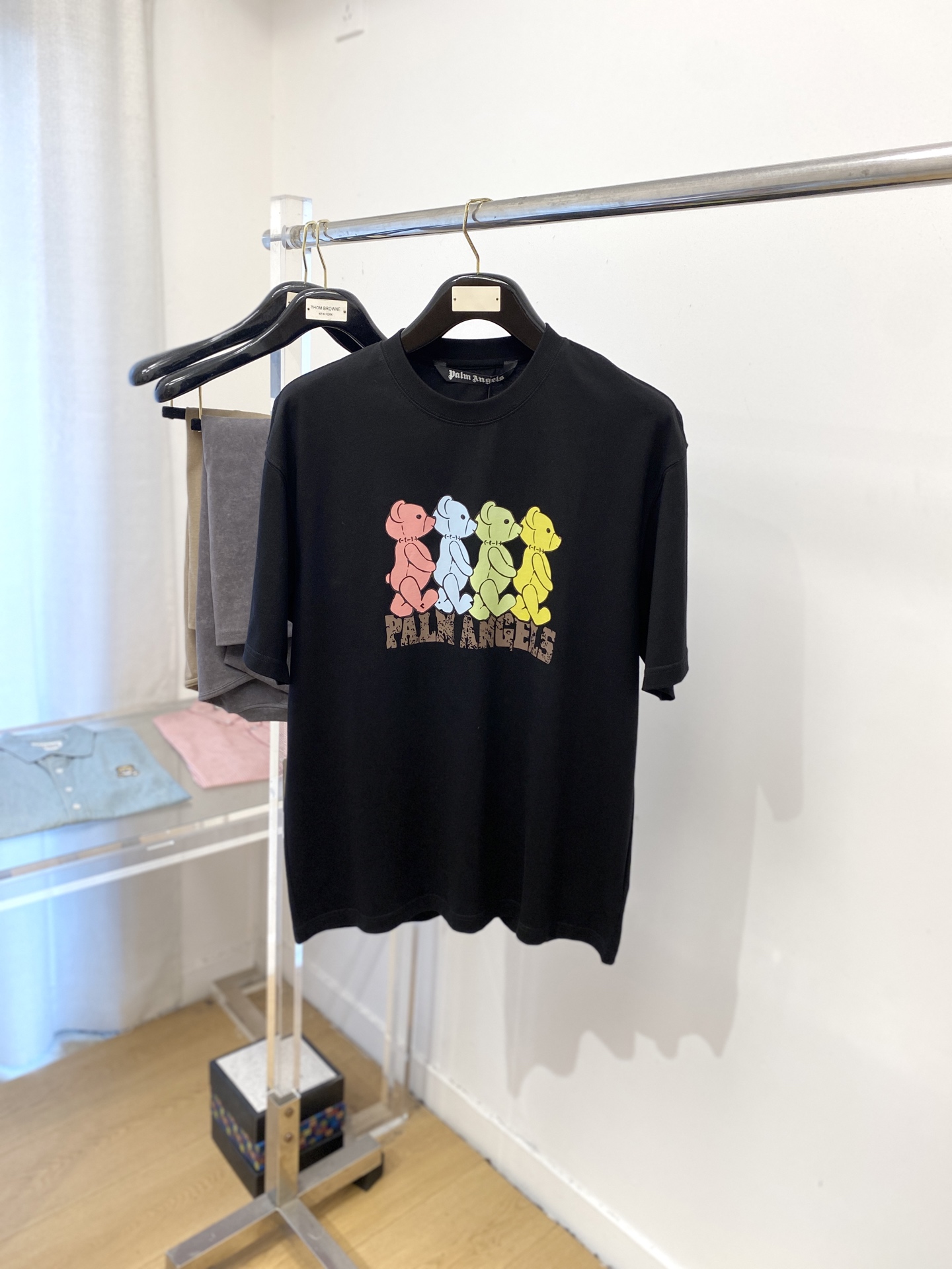 棕榈天使、2025新品短袖T恤，帅气时尚，胸前顶级印花图案字母logo，简约百搭款。面料棉 不仅挺括，保