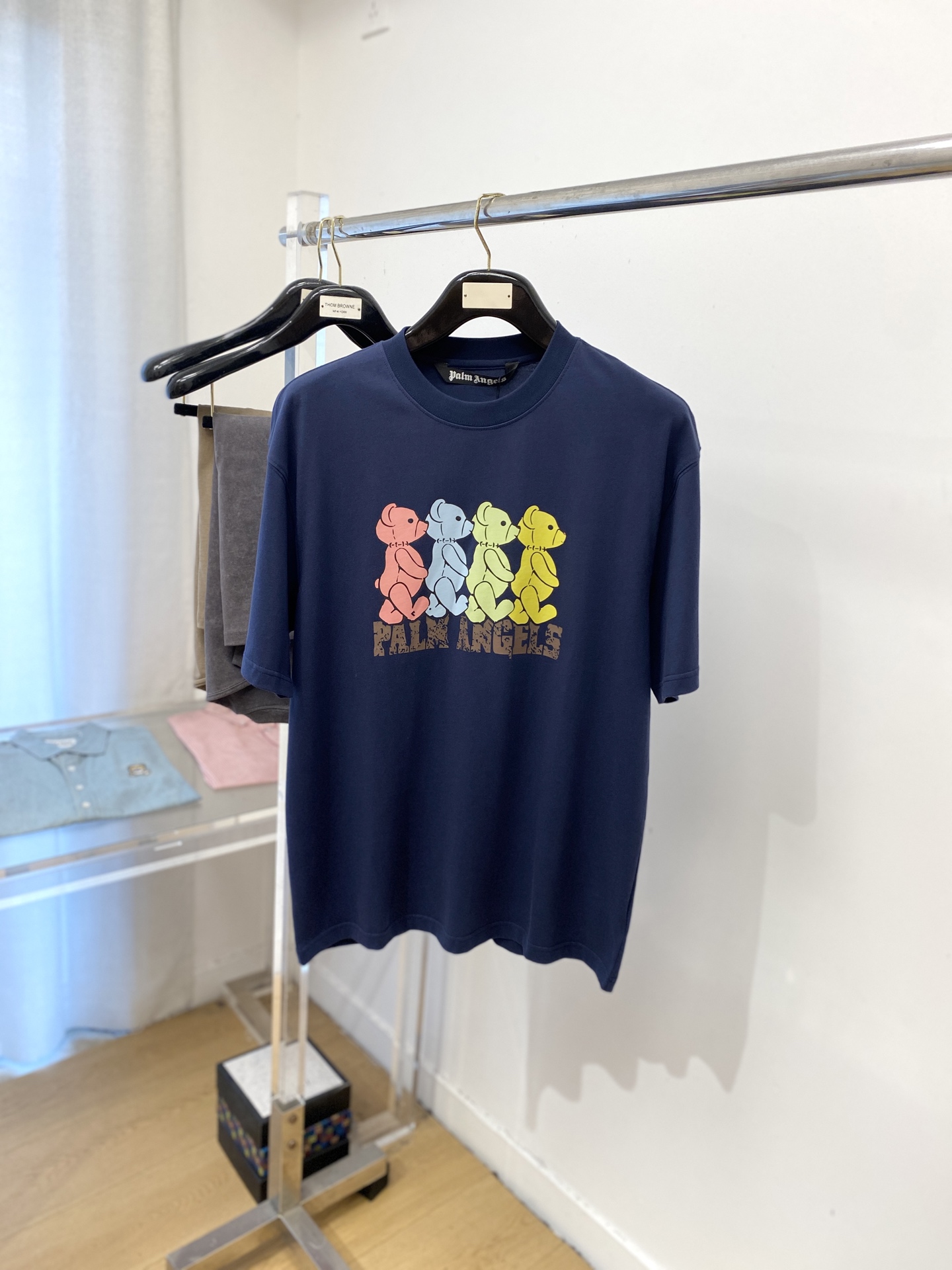 棕榈天使、2025新品短袖T恤，帅气时尚，胸前顶级印花图案字母logo，简约百搭款。面料棉 不仅挺括，保