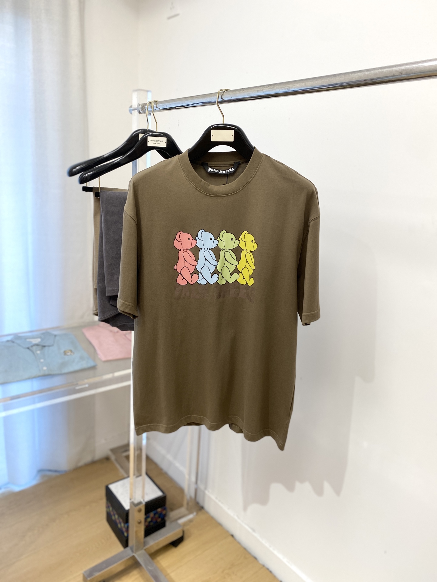 棕榈天使、2025新品短袖T恤，帅气时尚，胸前顶级印花图案字母logo，简约百搭款。面料棉 不仅挺括，保