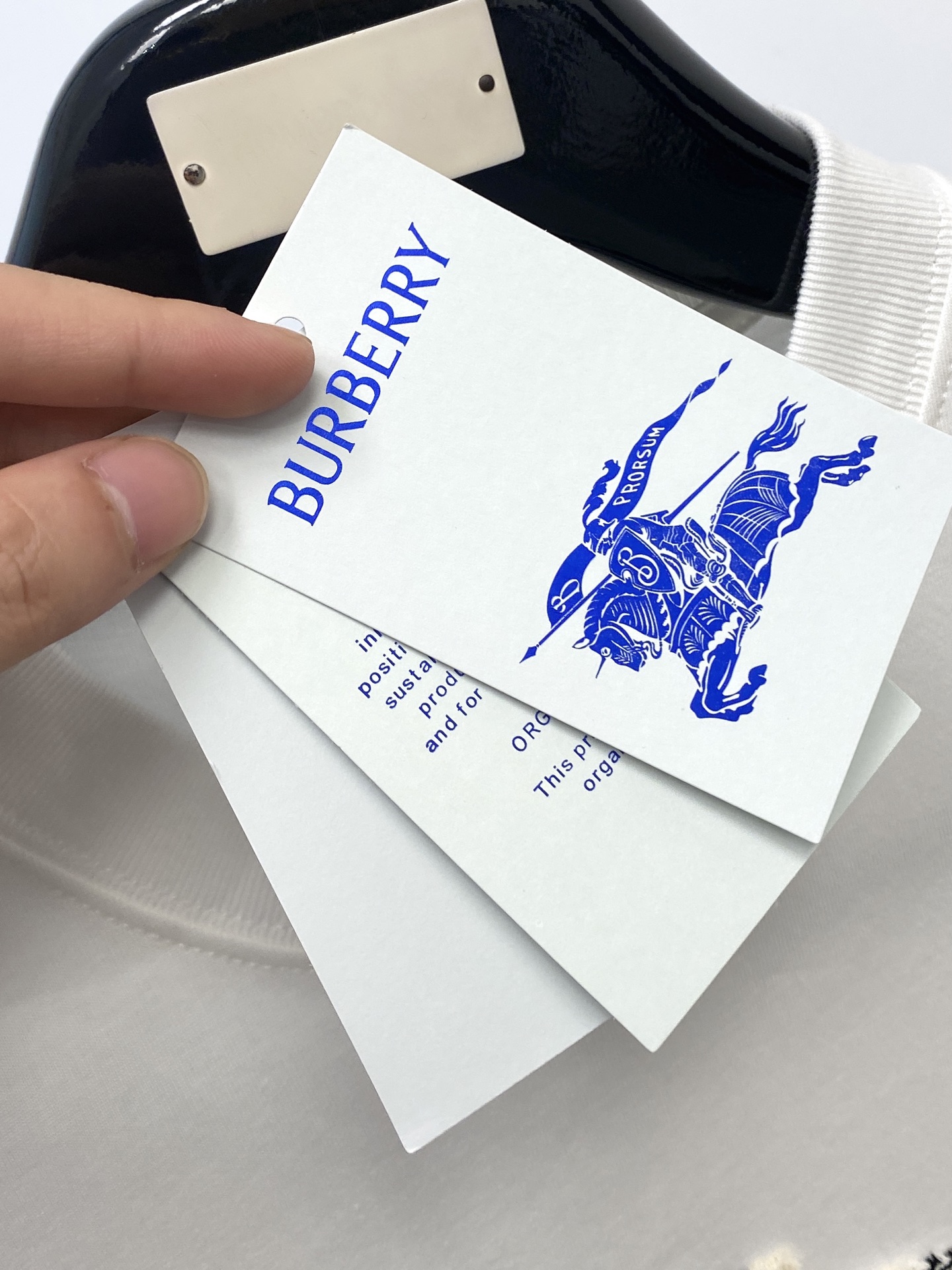 巴宝莉、2025最新款短袖T恤，帅气时尚，胸前顶级定织图案logo，简约百搭款。面料棉 不仅挺括，保持潮