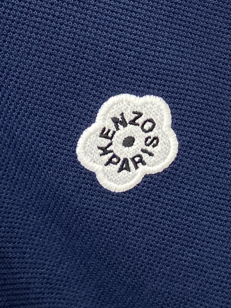 KENZO、2025最新款短袖T恤，帅气时尚，胸前精致刺绣字母图案logo，简约百搭款。面料棉 不仅挺括