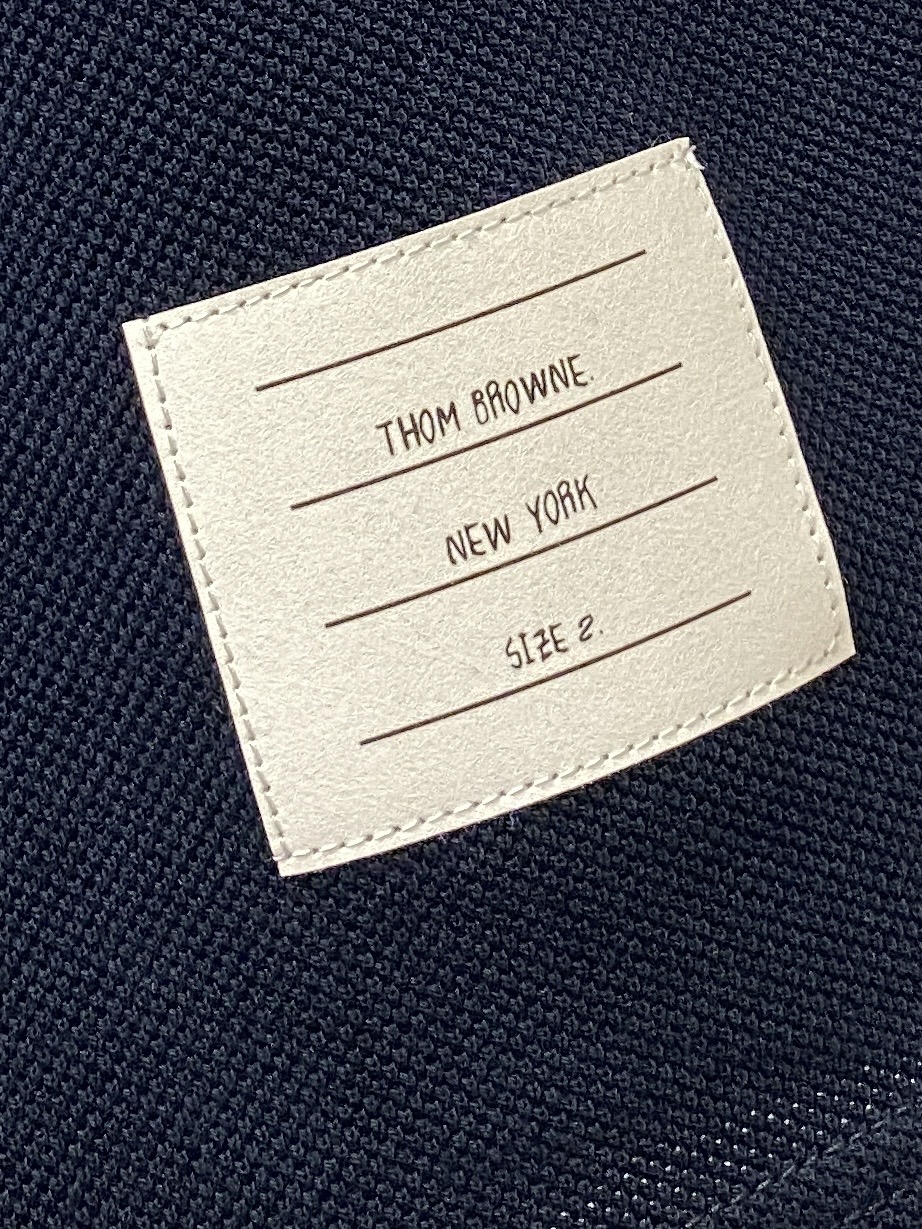 Thom Browne Women's Navy Cotton Polo Shirt with 4-Bar Arm Detailing 8 i1755252274536 5014 0 6