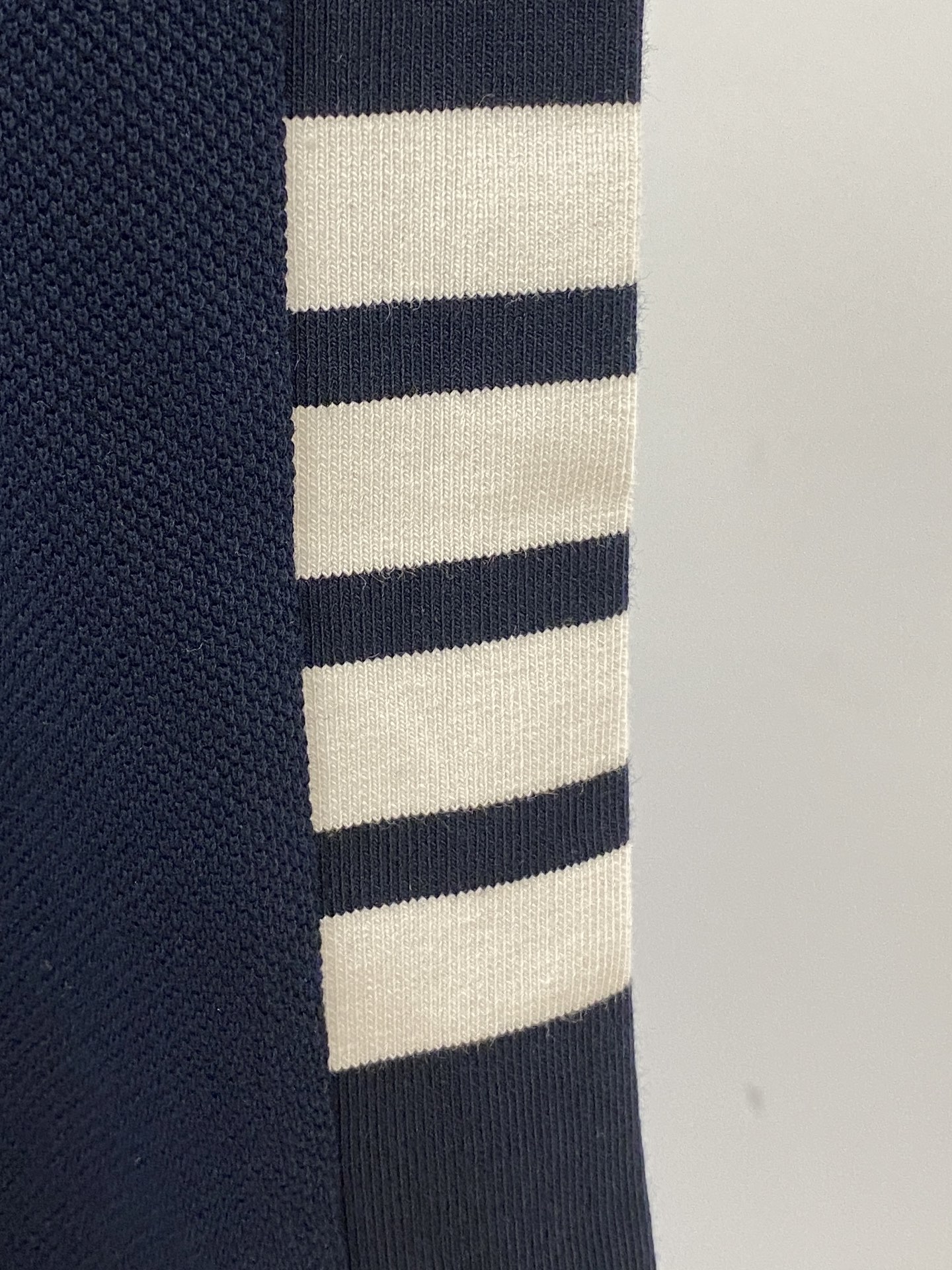 Thom Browne Women's Navy Cotton Polo Shirt with 4-Bar Arm Detailing 7 i1755252276236 5213 0 5