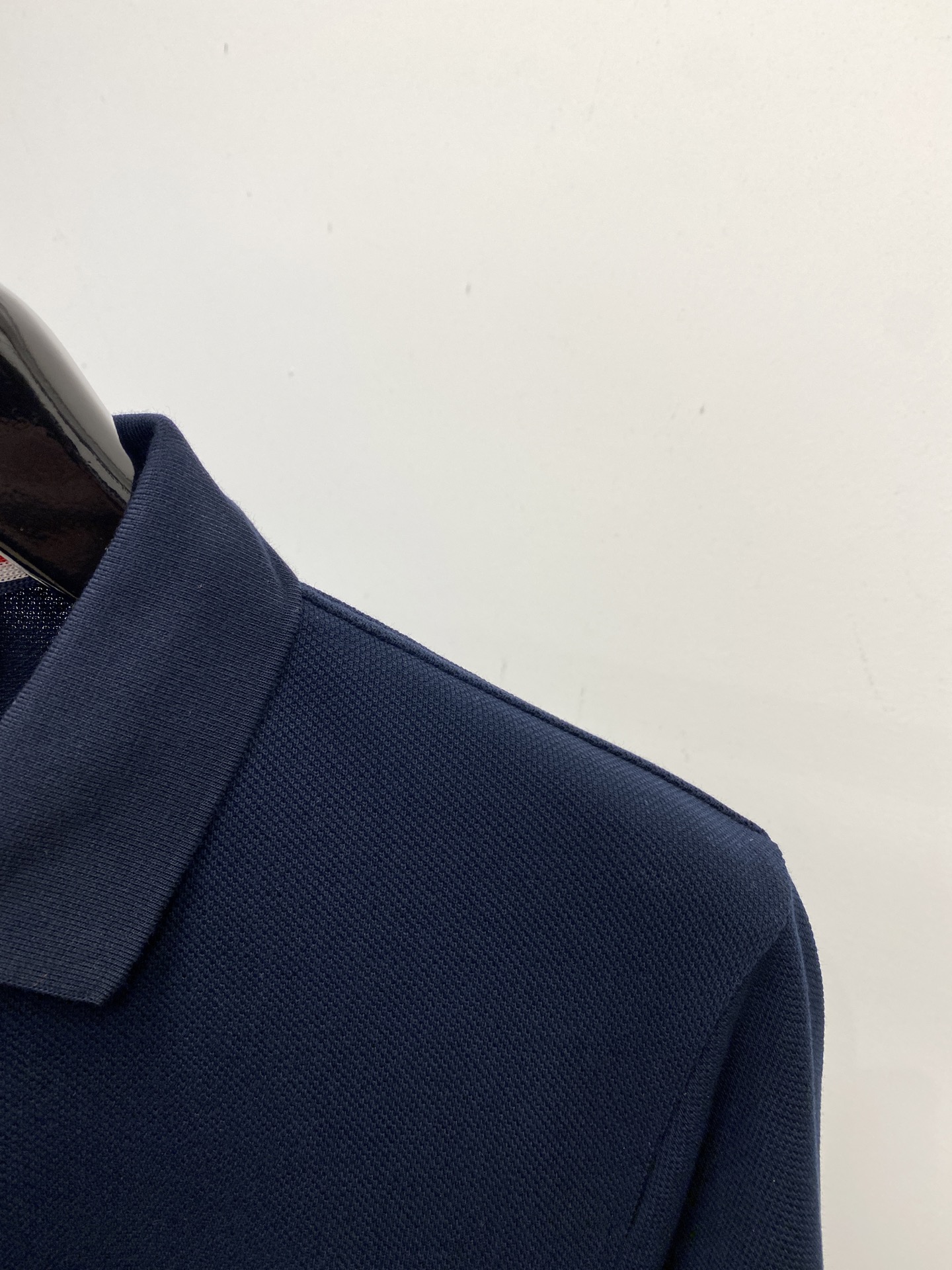Thom Browne Women's Navy Cotton Polo Shirt with 4-Bar Arm Detailing 4 i1755252276419 9799 0 2