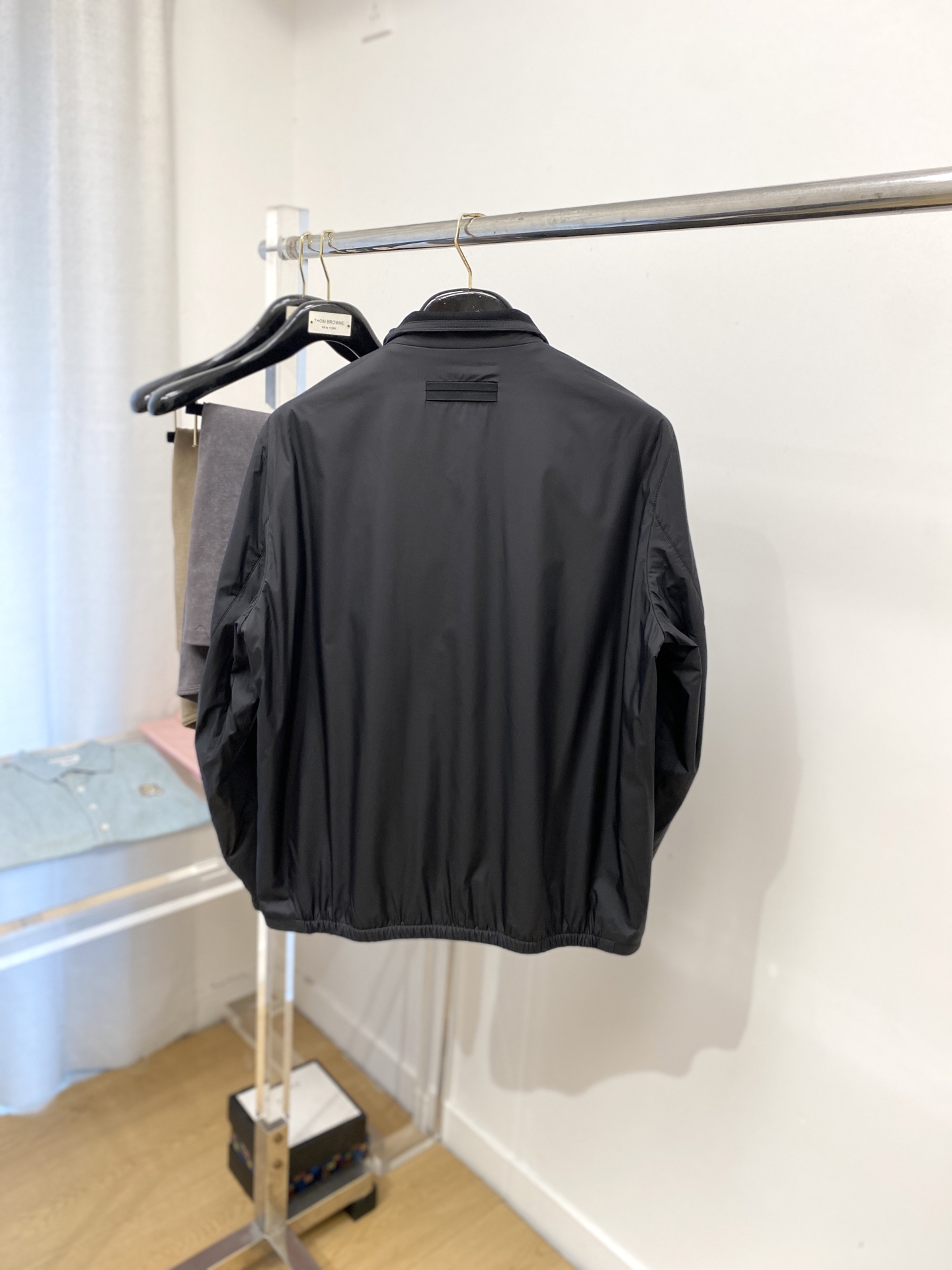 ￼ 杰尼亚、2025新品夹克外套，时尚帅气，简约百搭款，胸前顶级印胶字母logo，定制原版面料，不仅挺括