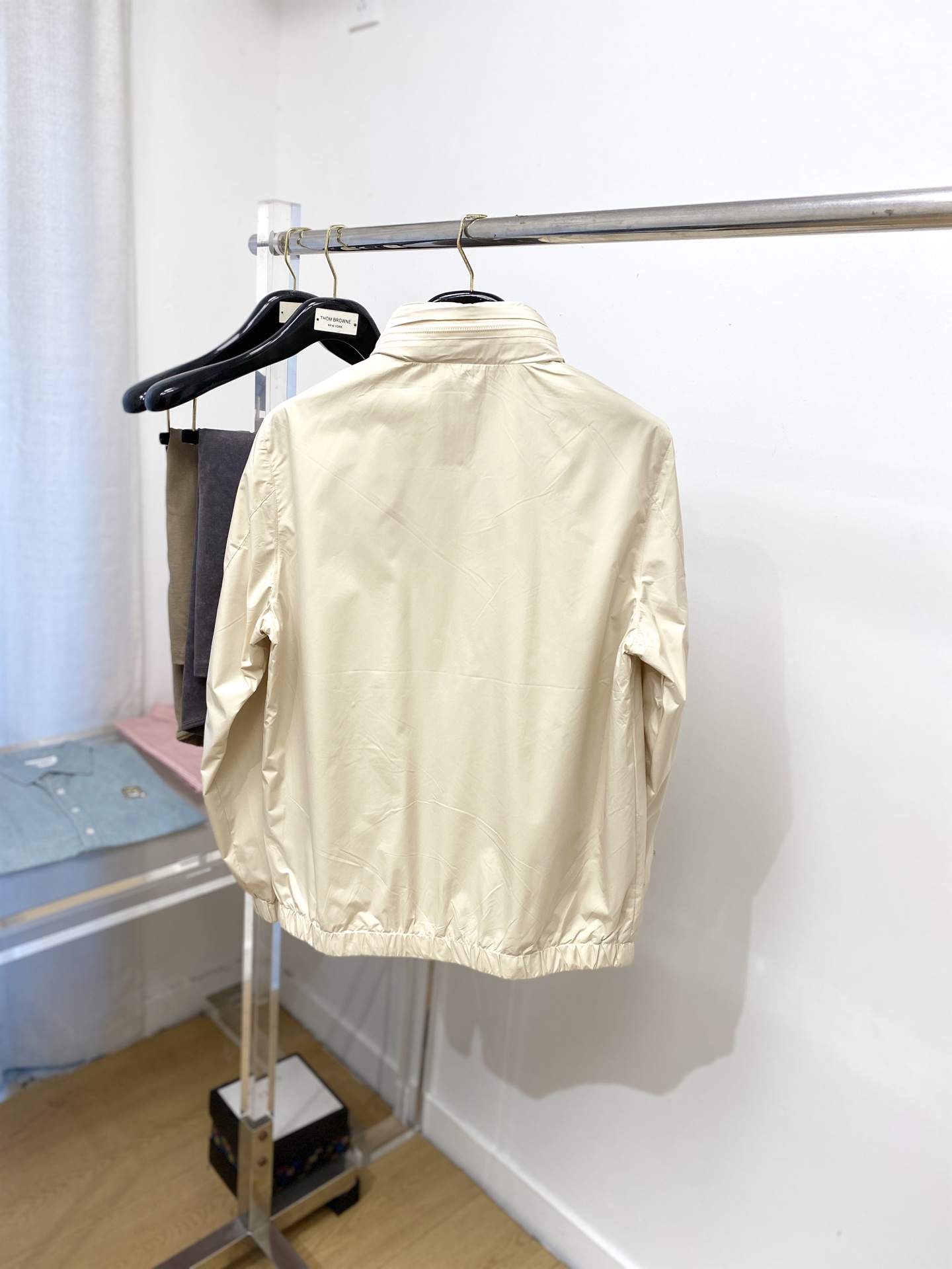 杰尼亚、2025新品夹克外套，时尚帅气，简约百搭款，胸前顶级印胶装饰字母logo，定制原版面料，不仅挺括